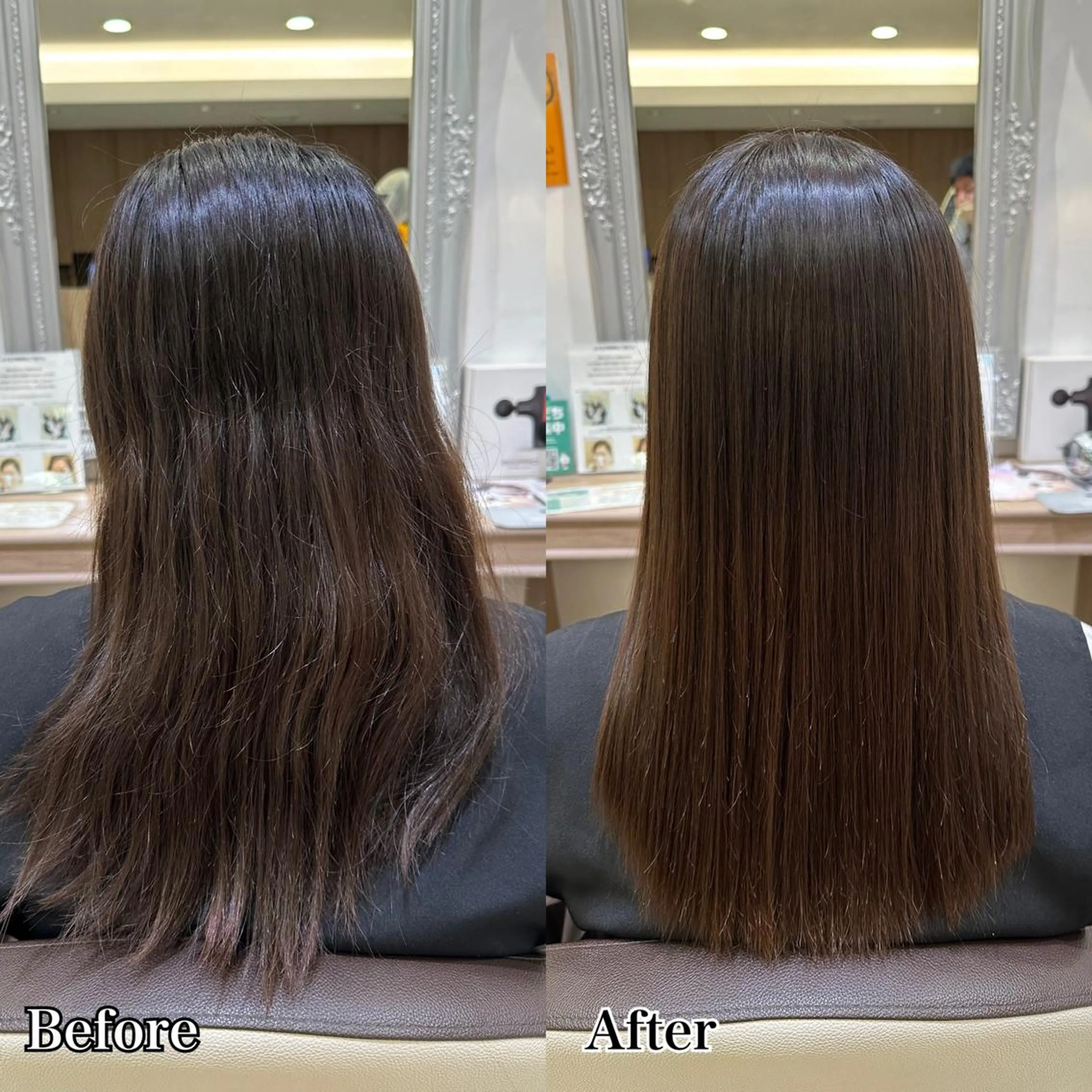 セミロング 縮毛矯正 Miyu🦄ash メンズカット/まつげのヘアスタイル