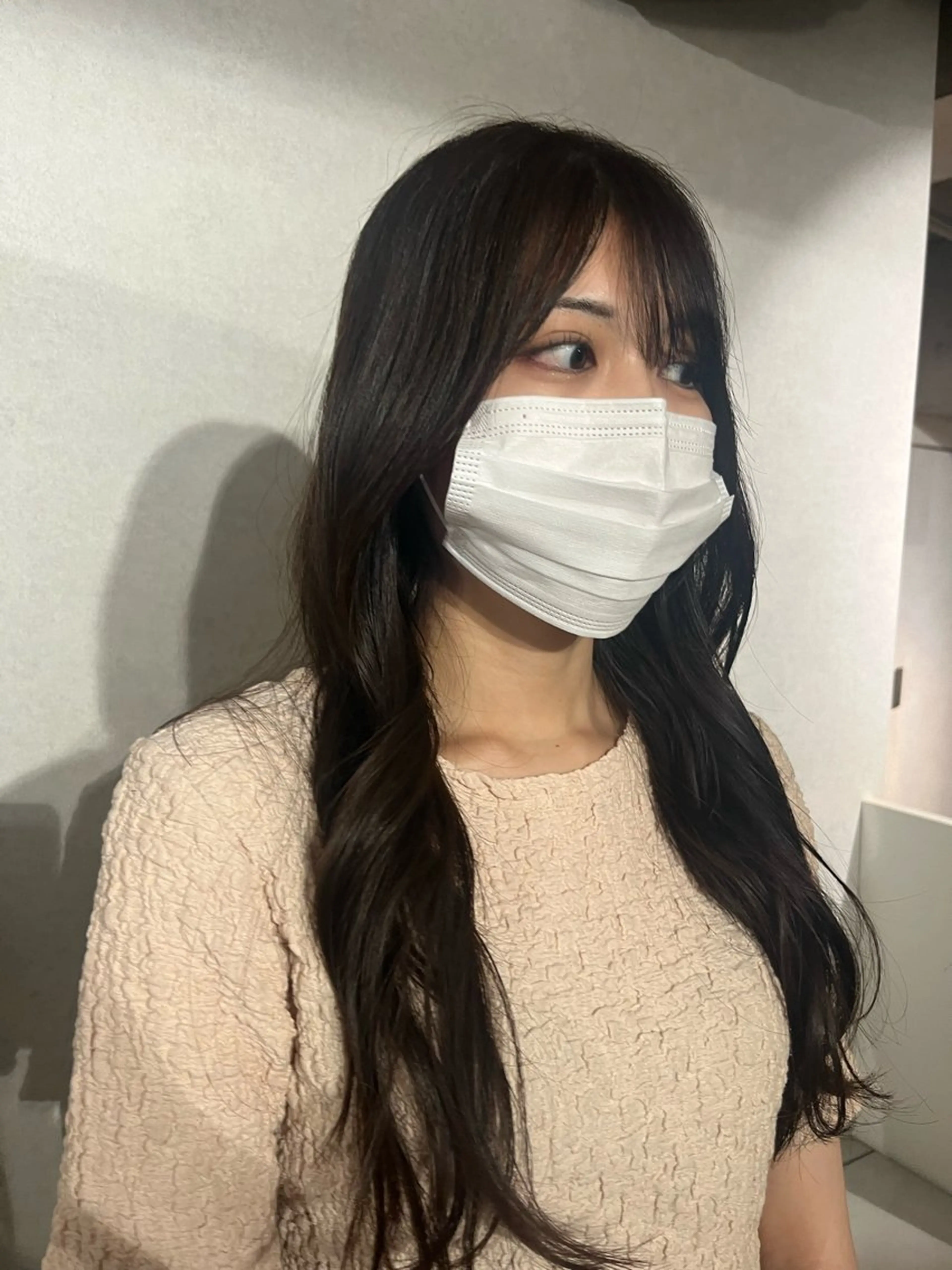 ロング カラー ブラウンカラー anon Loemのヘアスタイル