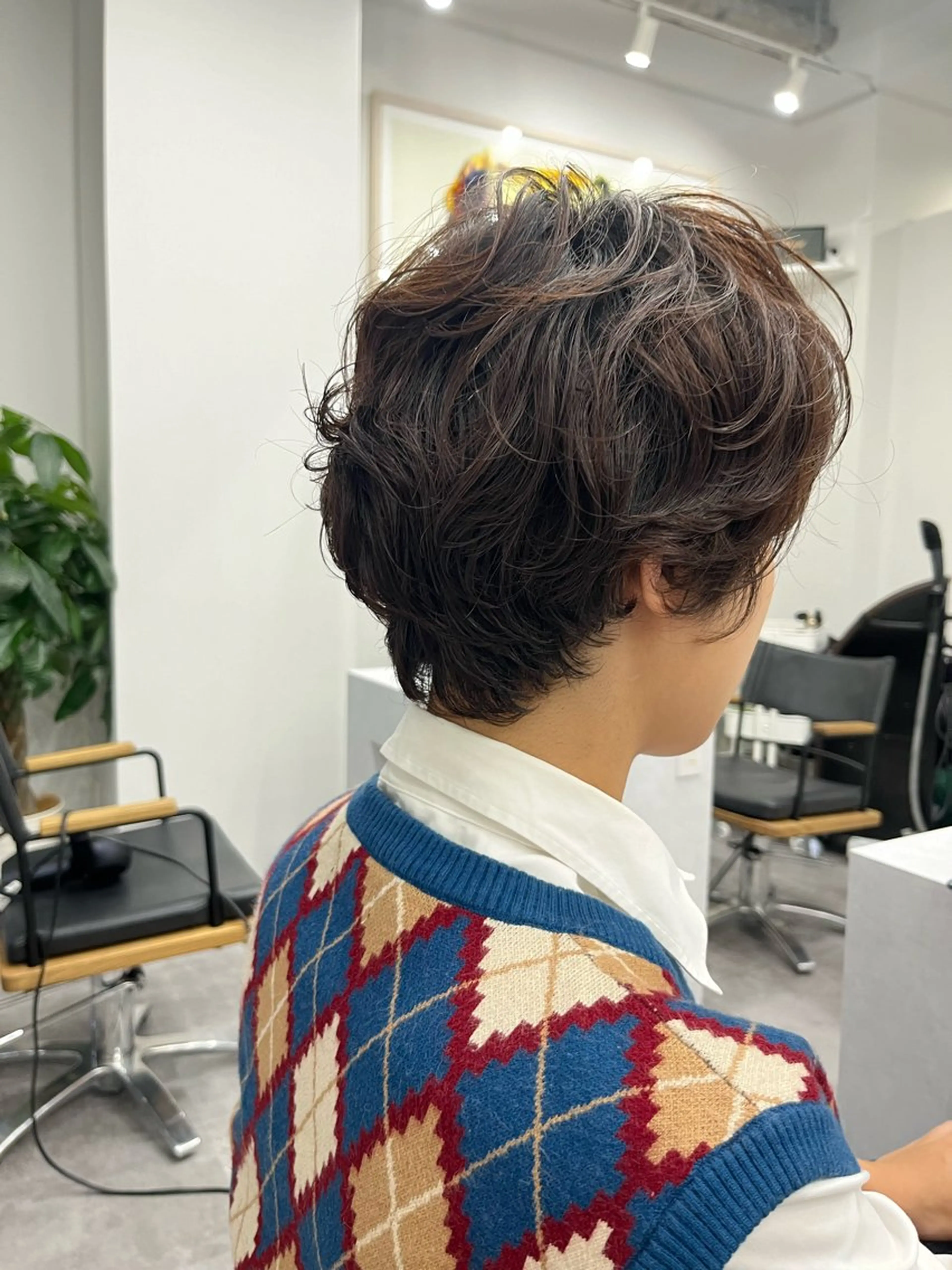 ショート パーマ 門崎未依/レイヤー/ メンズカット🪿🌼のヘアスタイル