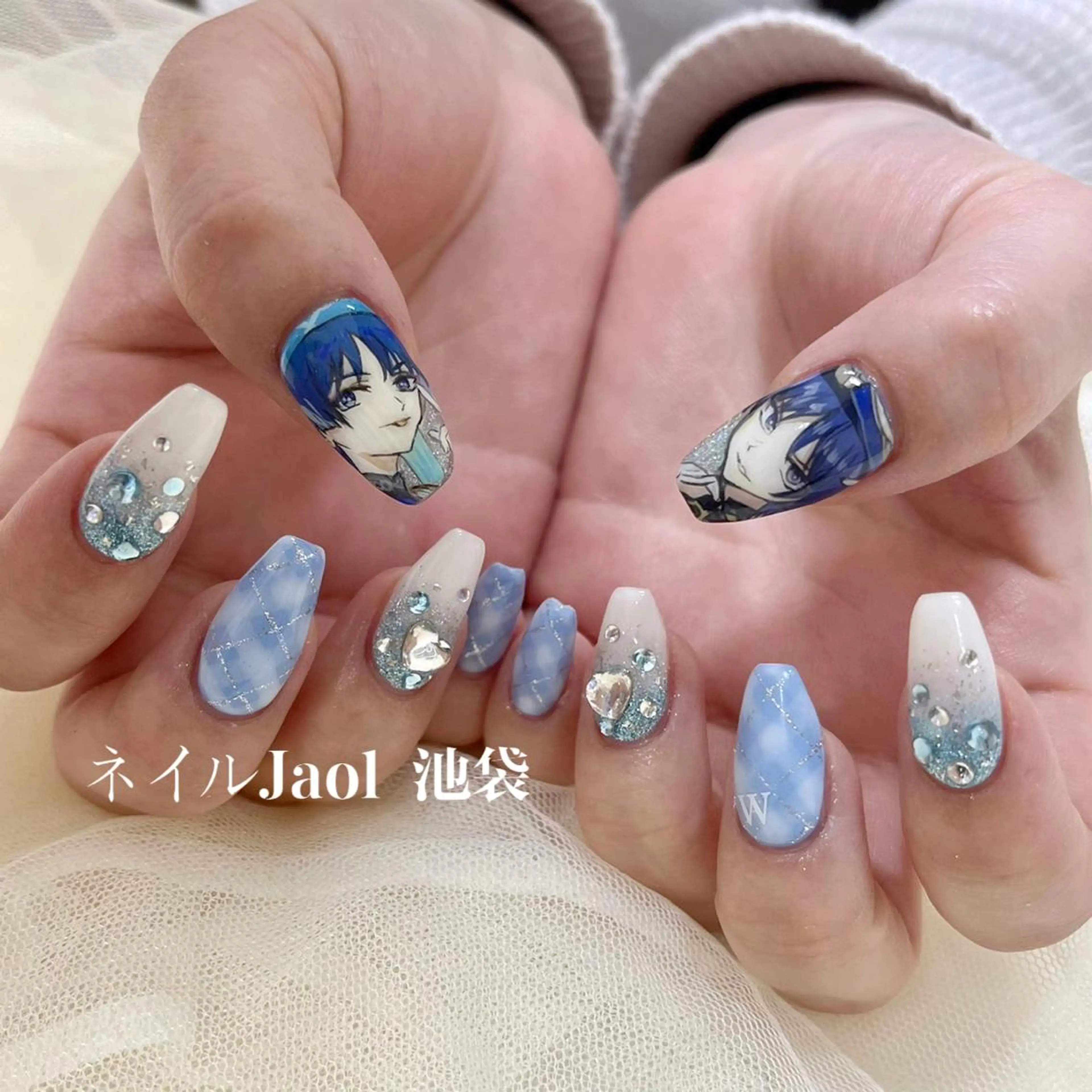 セミロング ネイルJaol 池袋のネイルデザイン