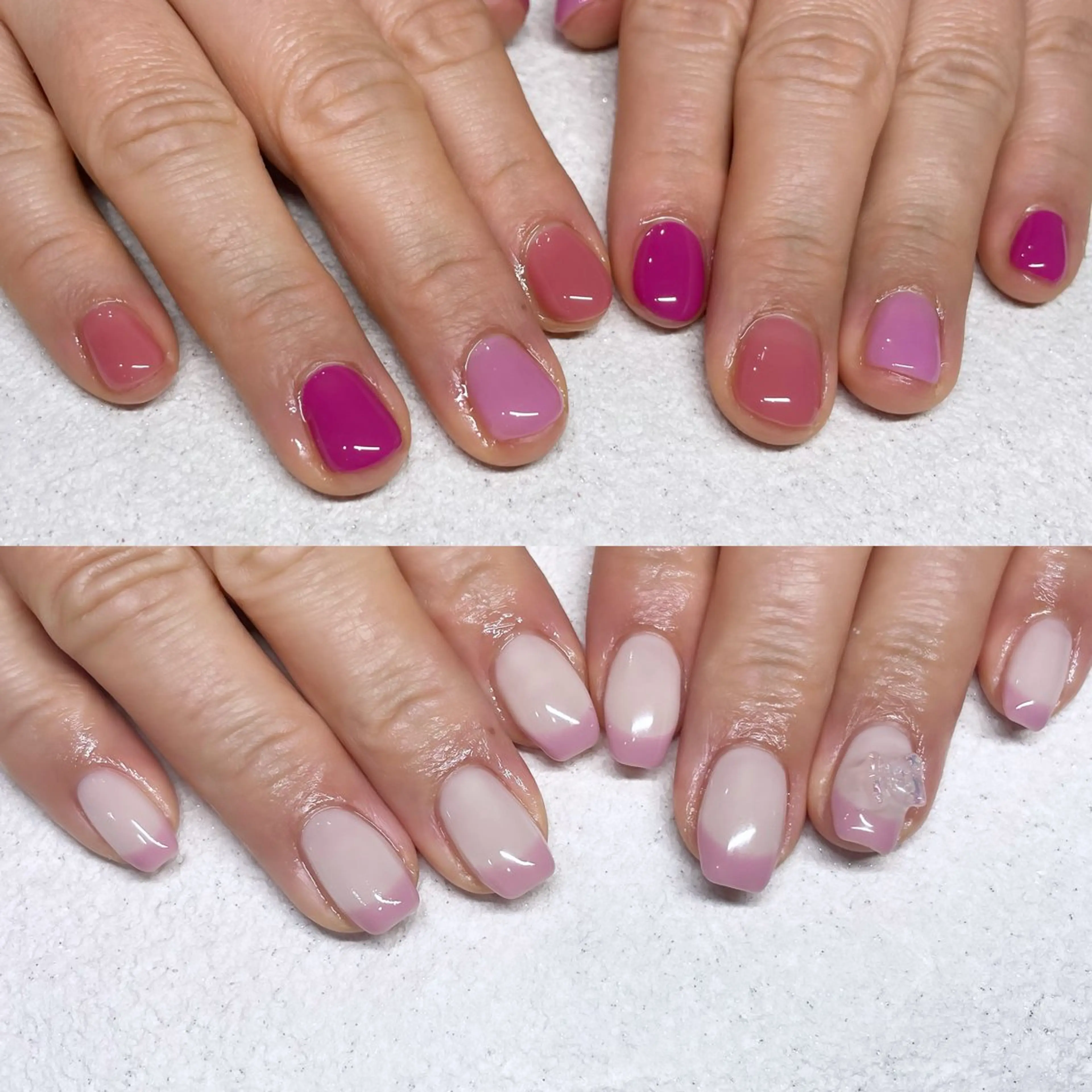 ネイル ジェルネイル スクエアネイル パラジェルサロン 大人女性が通うサロンのネイルデザイン