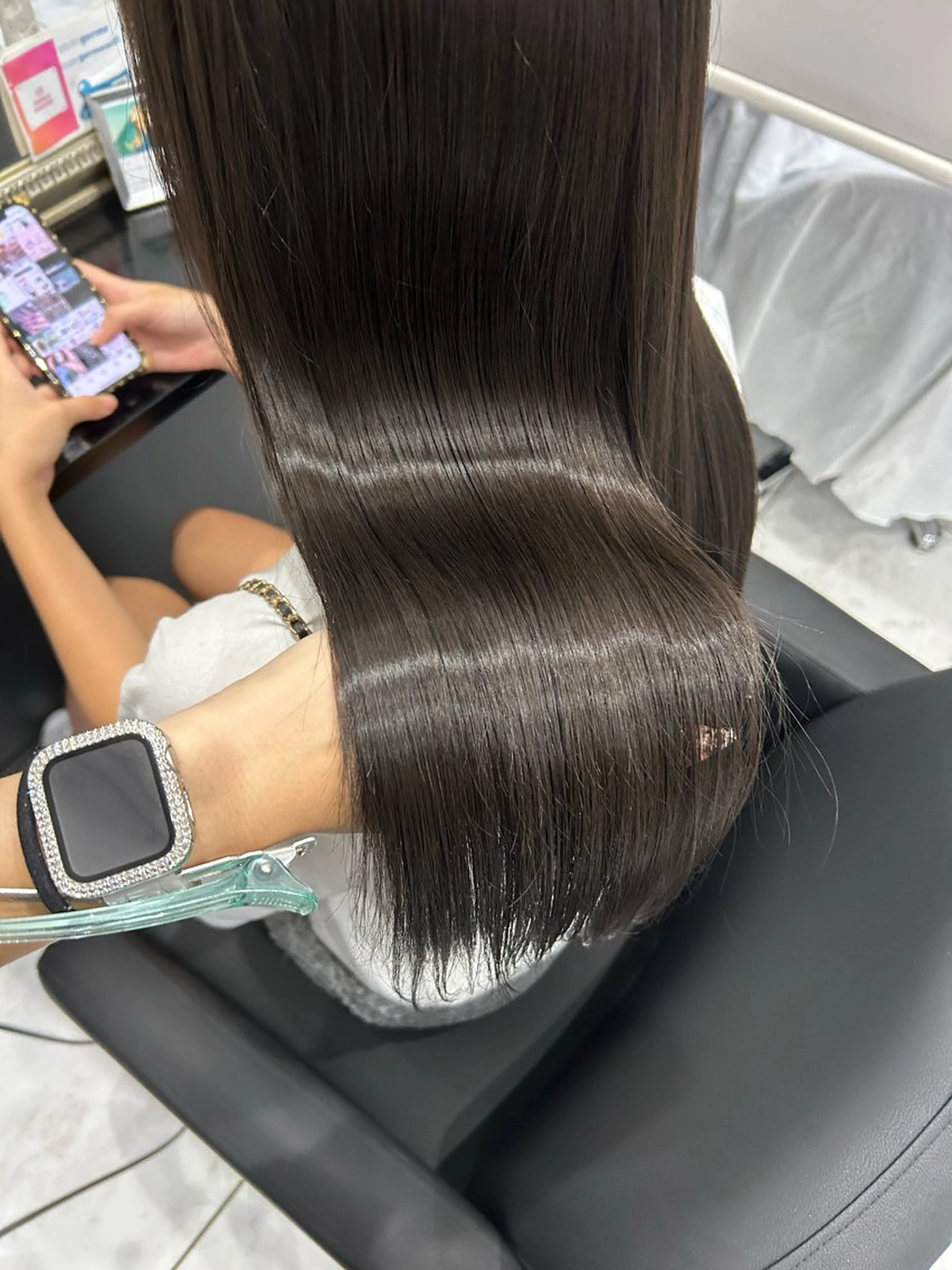 ロング ヘアカラー トリートメント エクステ HIYORI🌺 /ジェルムのヘアスタイル