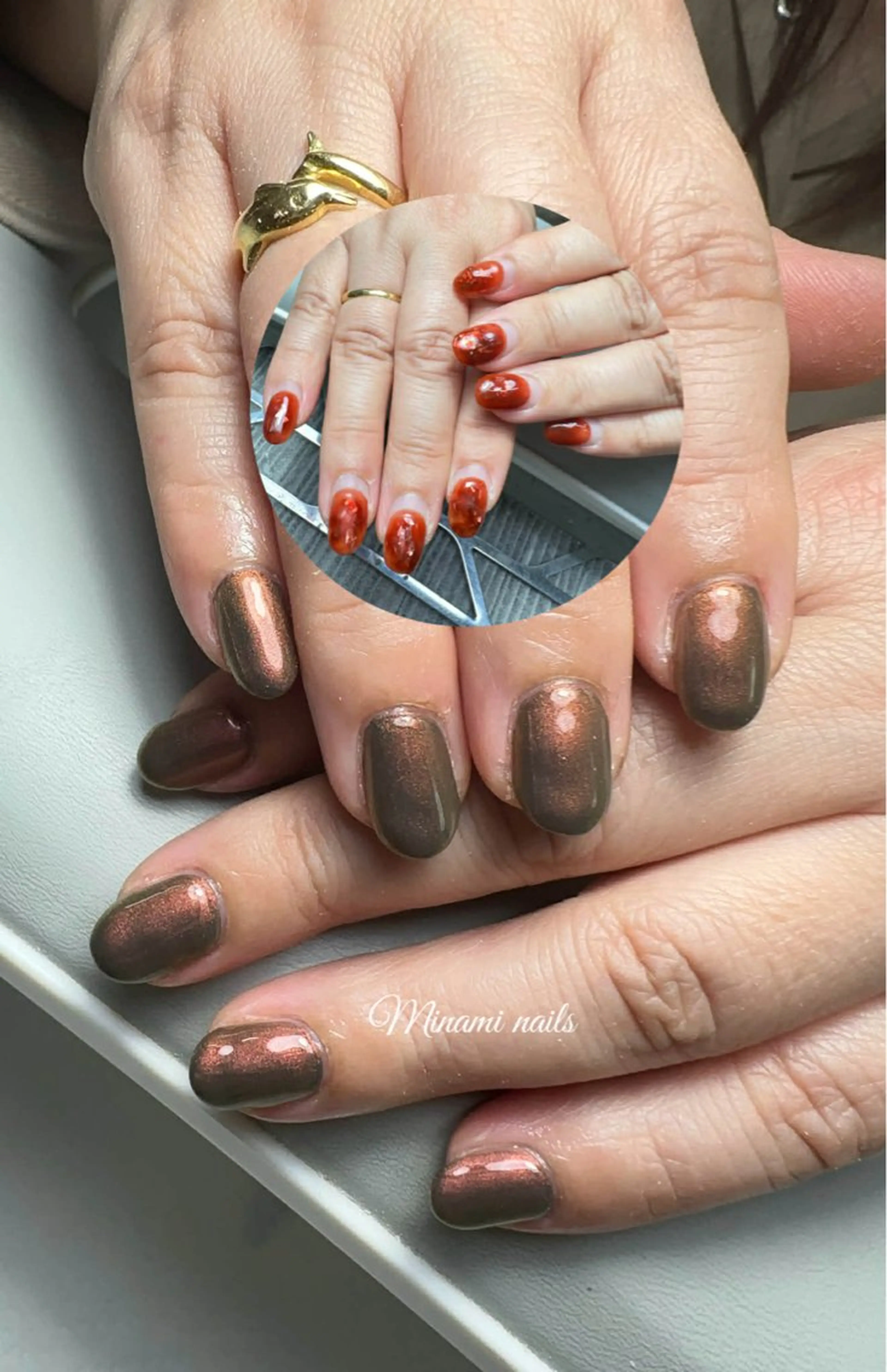 ネイル アートネイル オーロラネイル ガーリー キラキラネイル 韓国ネイル Minami Nailsのネイルデザイン