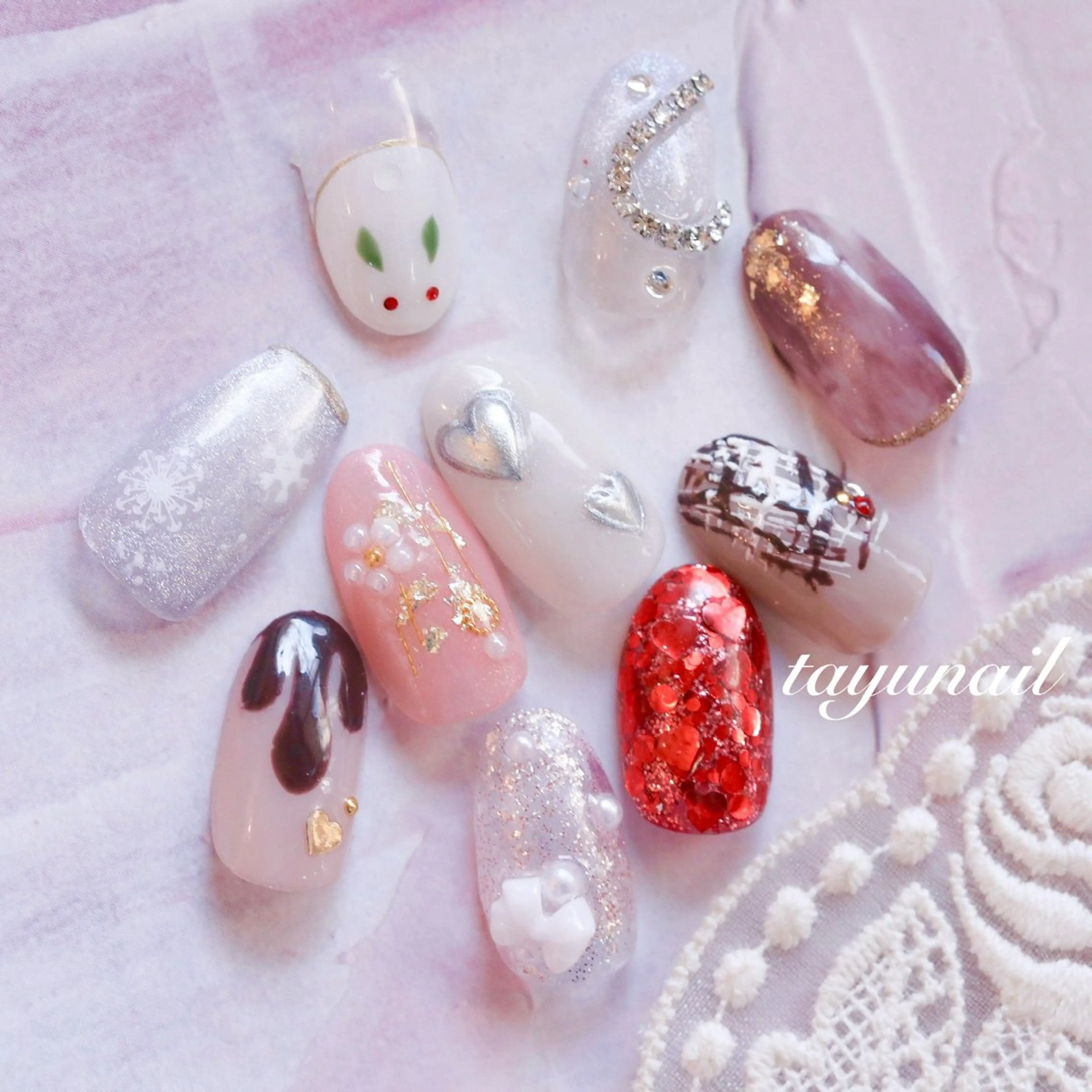 ネイル アートネイル グラデーション ラメ(グリッター) ラメグラデーション ワンカラーネイル ネイルサロン 【たゆnail】のネイルデザイン