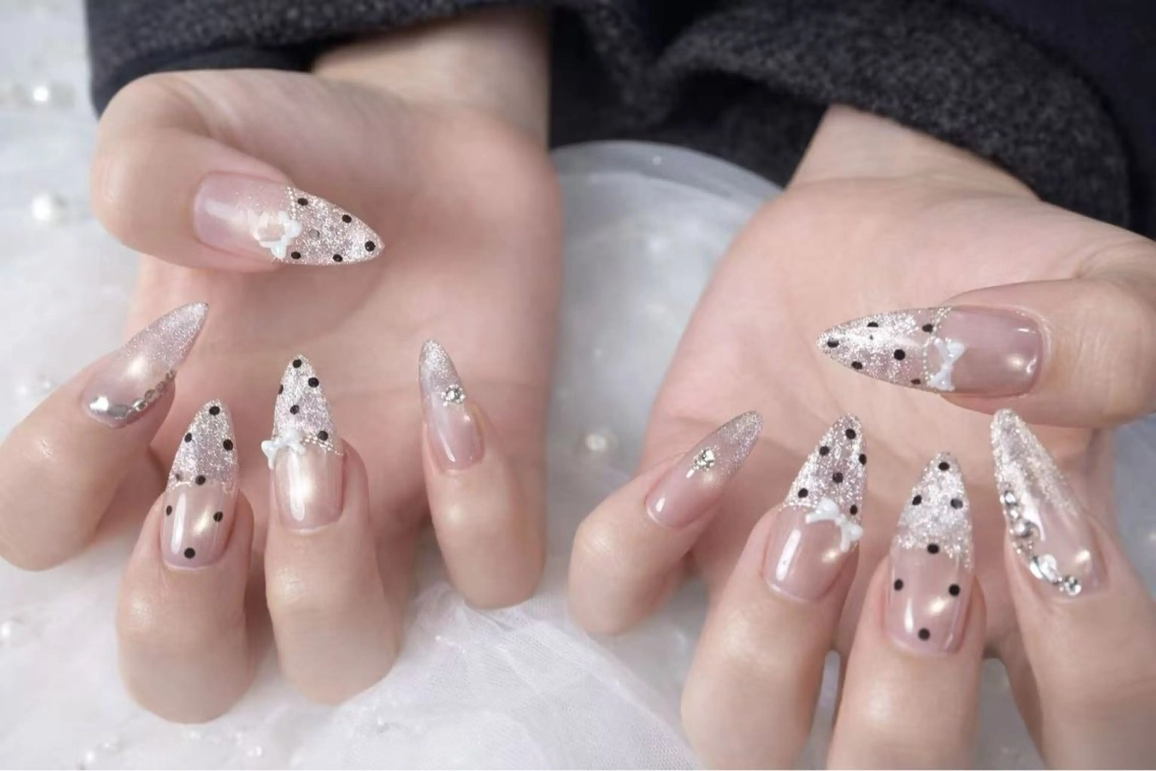 ネイル ロングネイル長さ出し 専門Spade Qのネイルデザイン