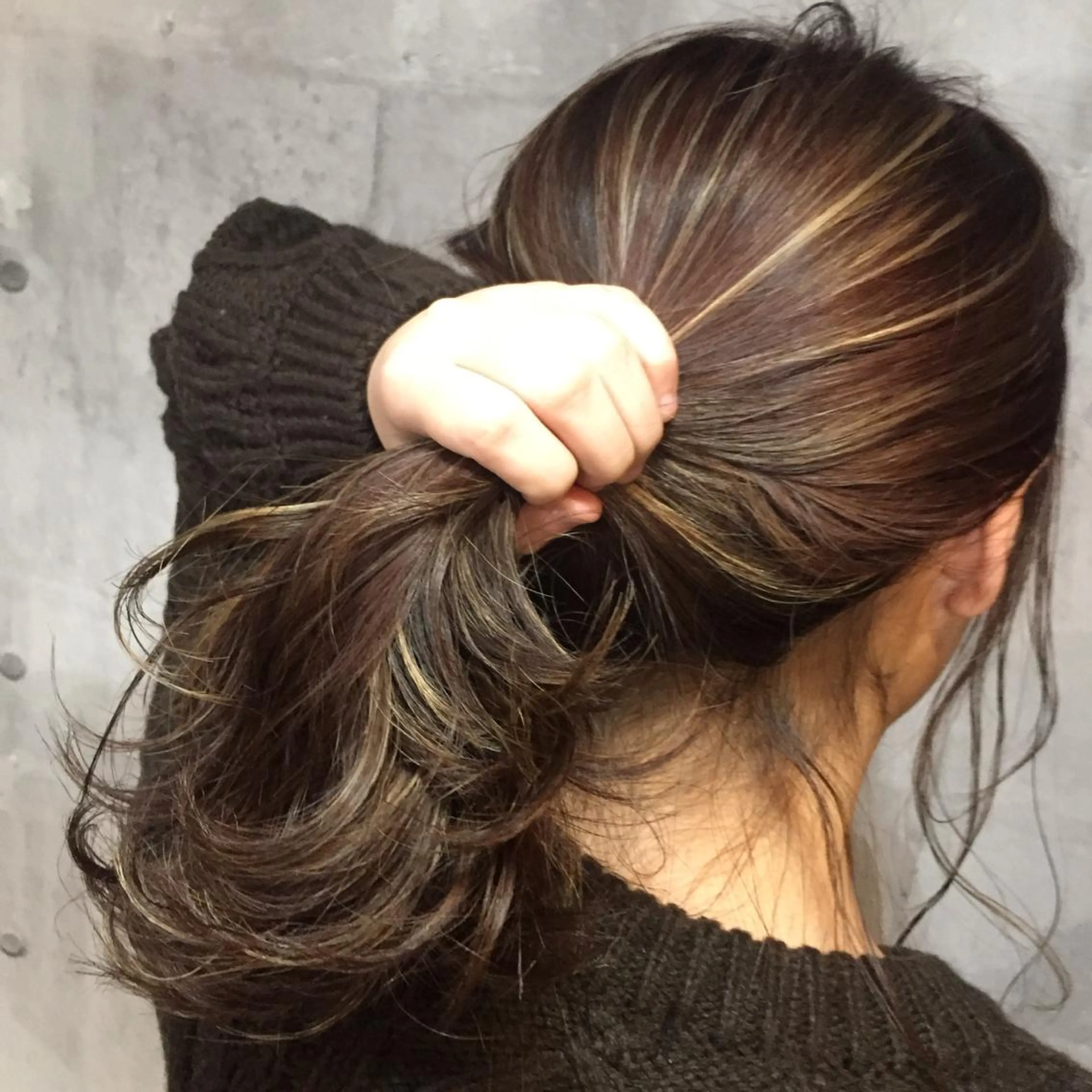 セミロング カラー ハイライトカラー 3Dハイライト ハイライト ヘアカラー ブリーチ難民の救世主 サロンINK.渋谷のヘアスタイル