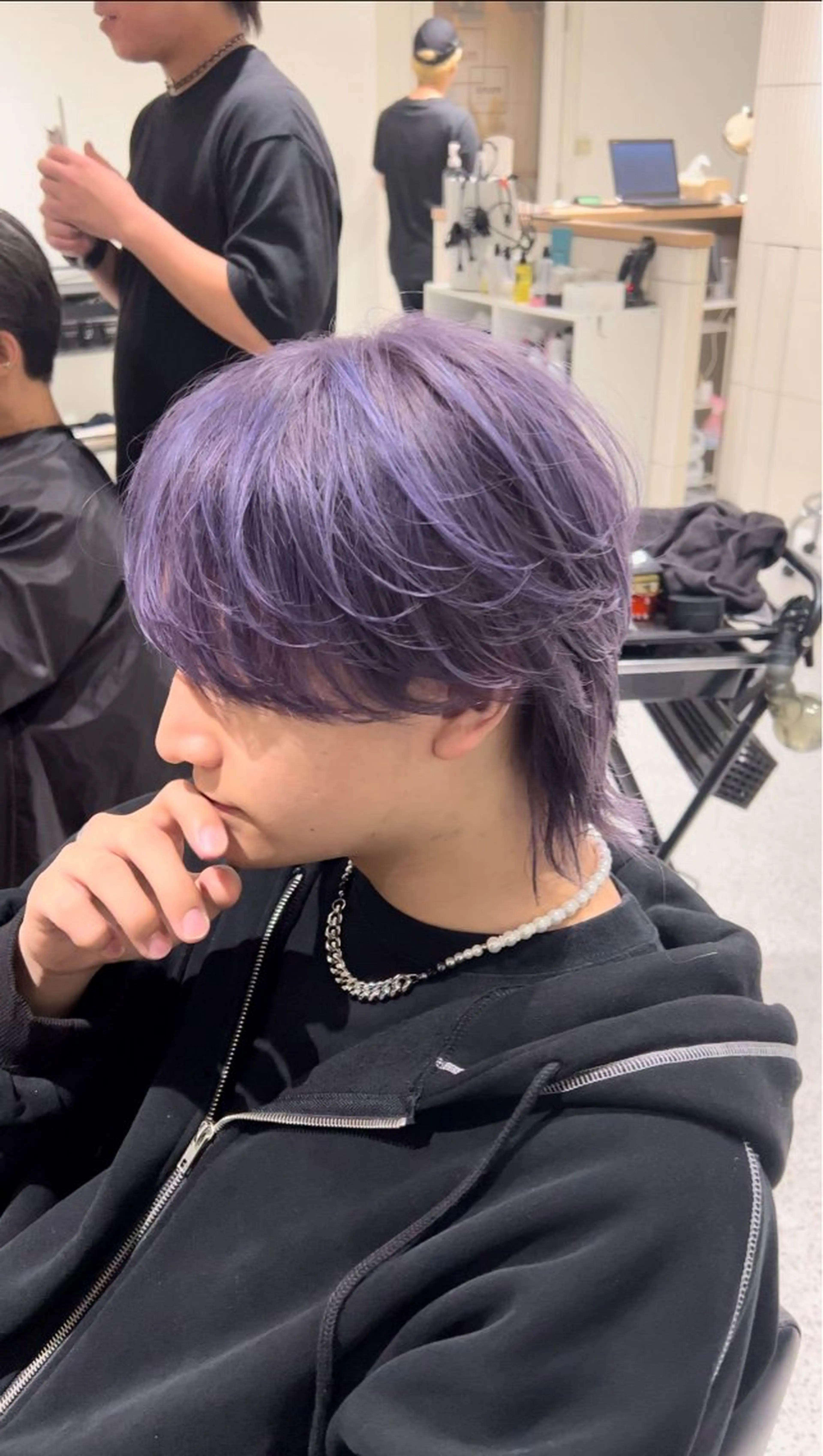 カラー メンズ カット ヘアカラー miyu’s渋谷所属・高崎 堅心のヘアスタイル