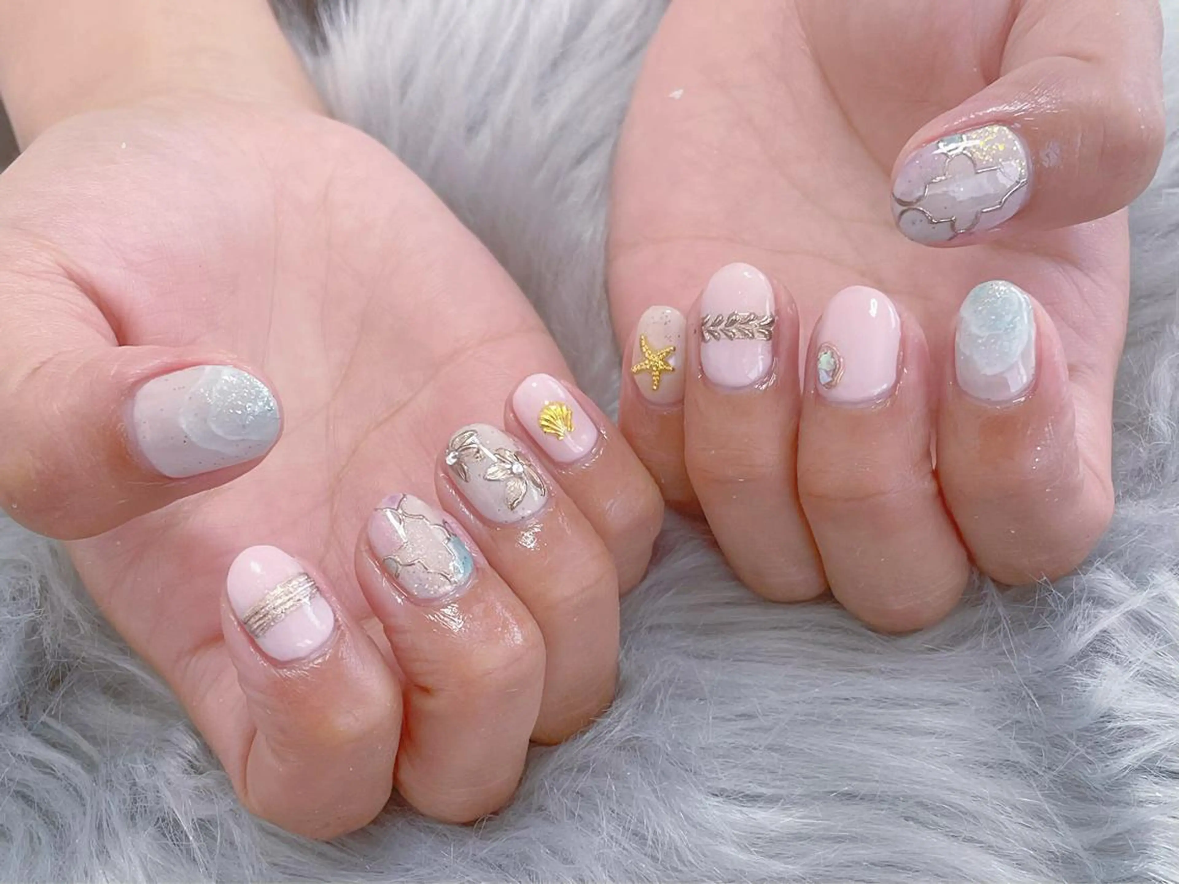 ネイル アートネイル ミラーネイル Nina's nailのネイルデザイン