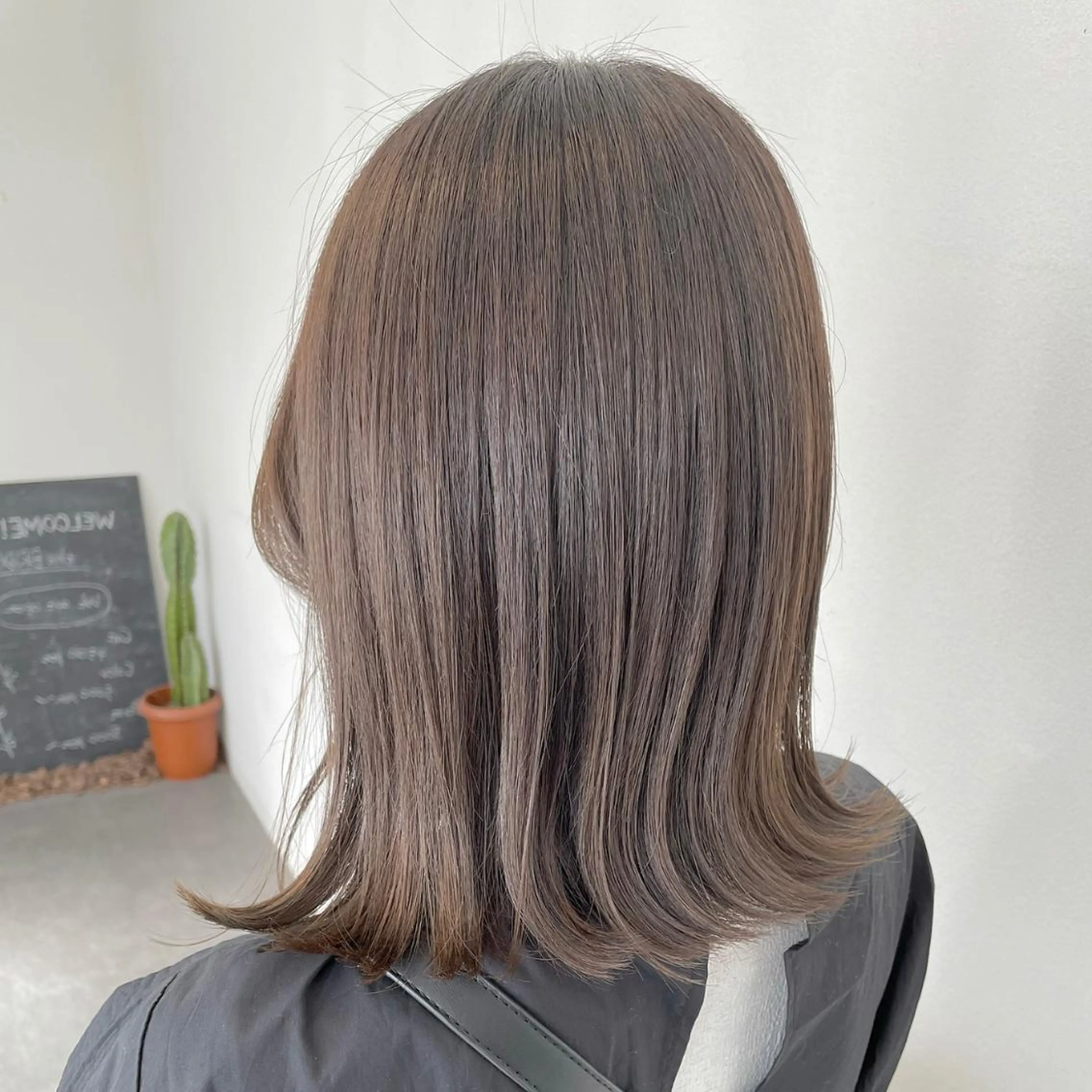 ミディアム カラー GPIP 近藤沙樹のヘアスタイル