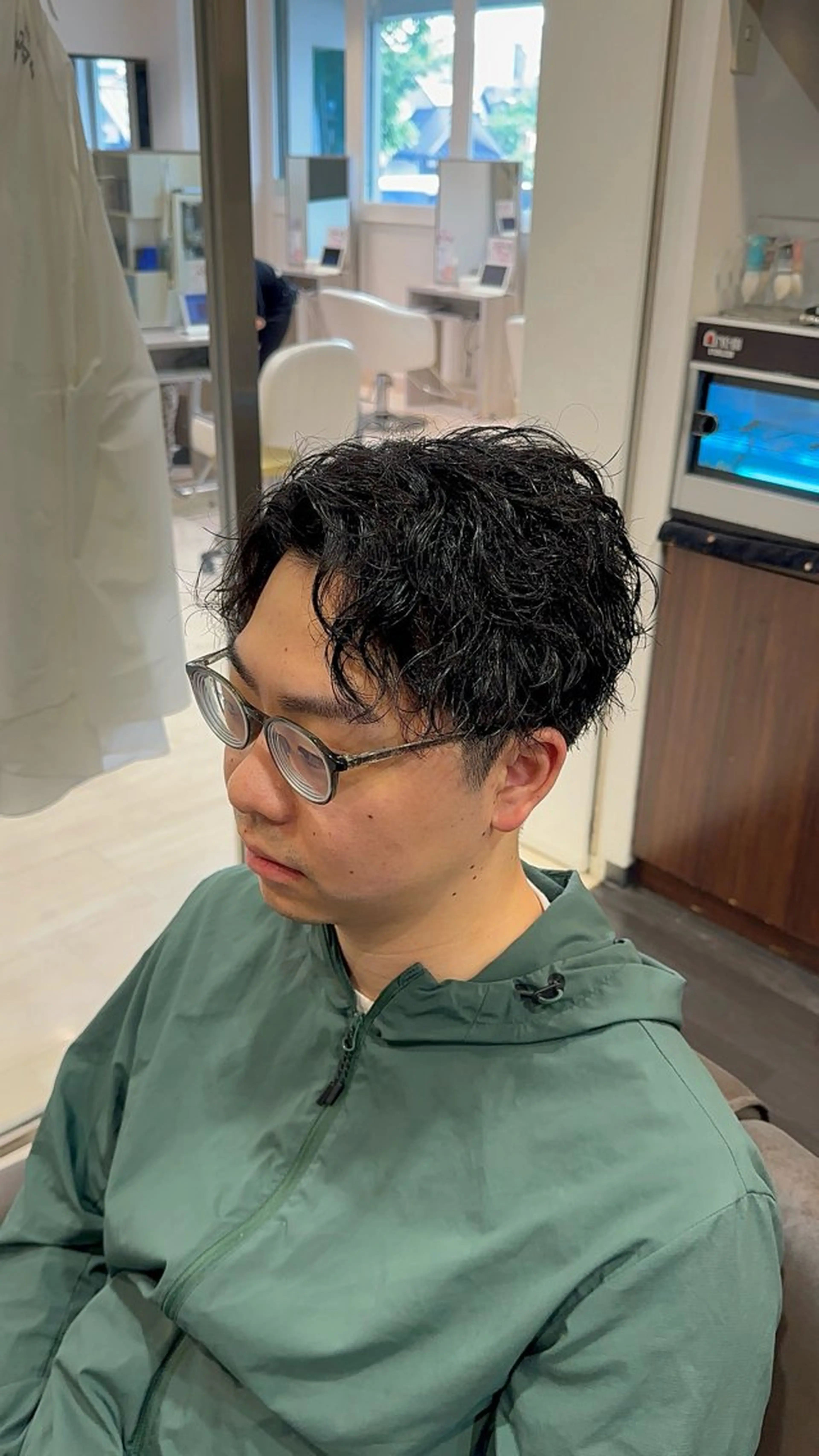 ショート カット パーマ 緒方 将聖のヘアスタイル