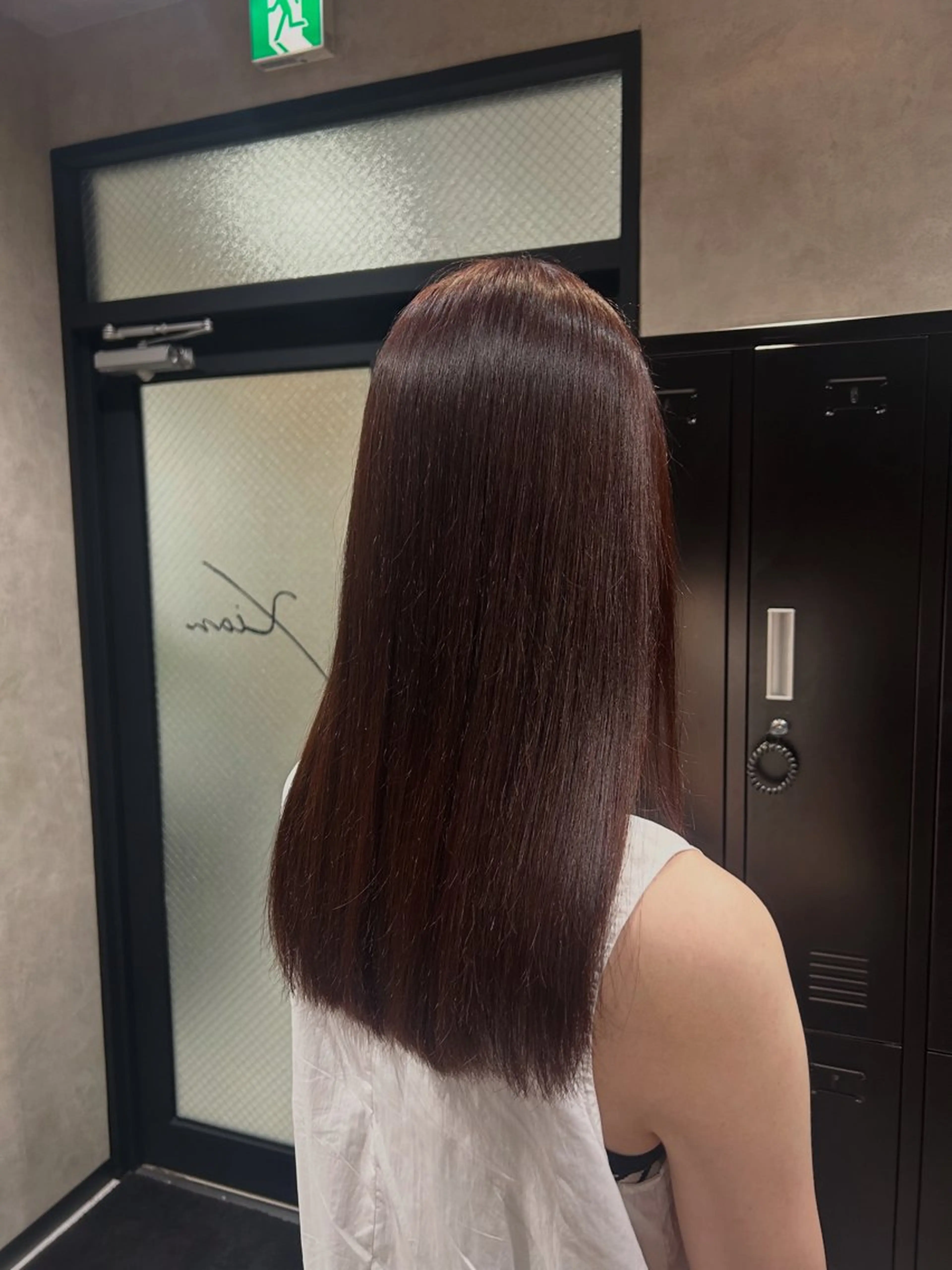 ロング カラー 髪質改善 ヘアカラー トリートメント 《.Xian》リク /透明感/メンズのヘアスタイル