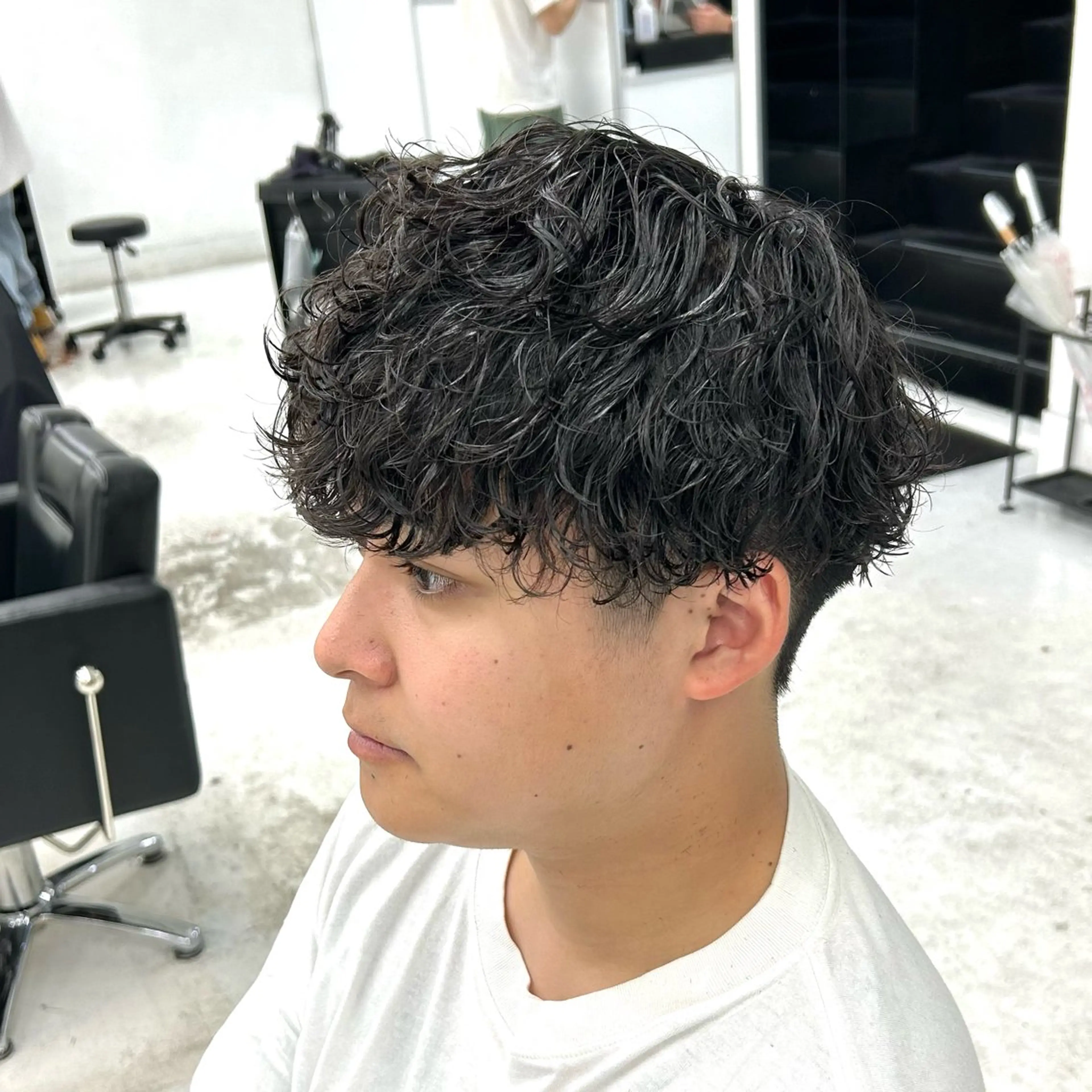 ショート パーマ メンズ メンズパーマ 波巻きパーマ スパイラルパーマ カット パーマ 【メンズパーマ特化】 🍏網中勇喜のヘアスタイル