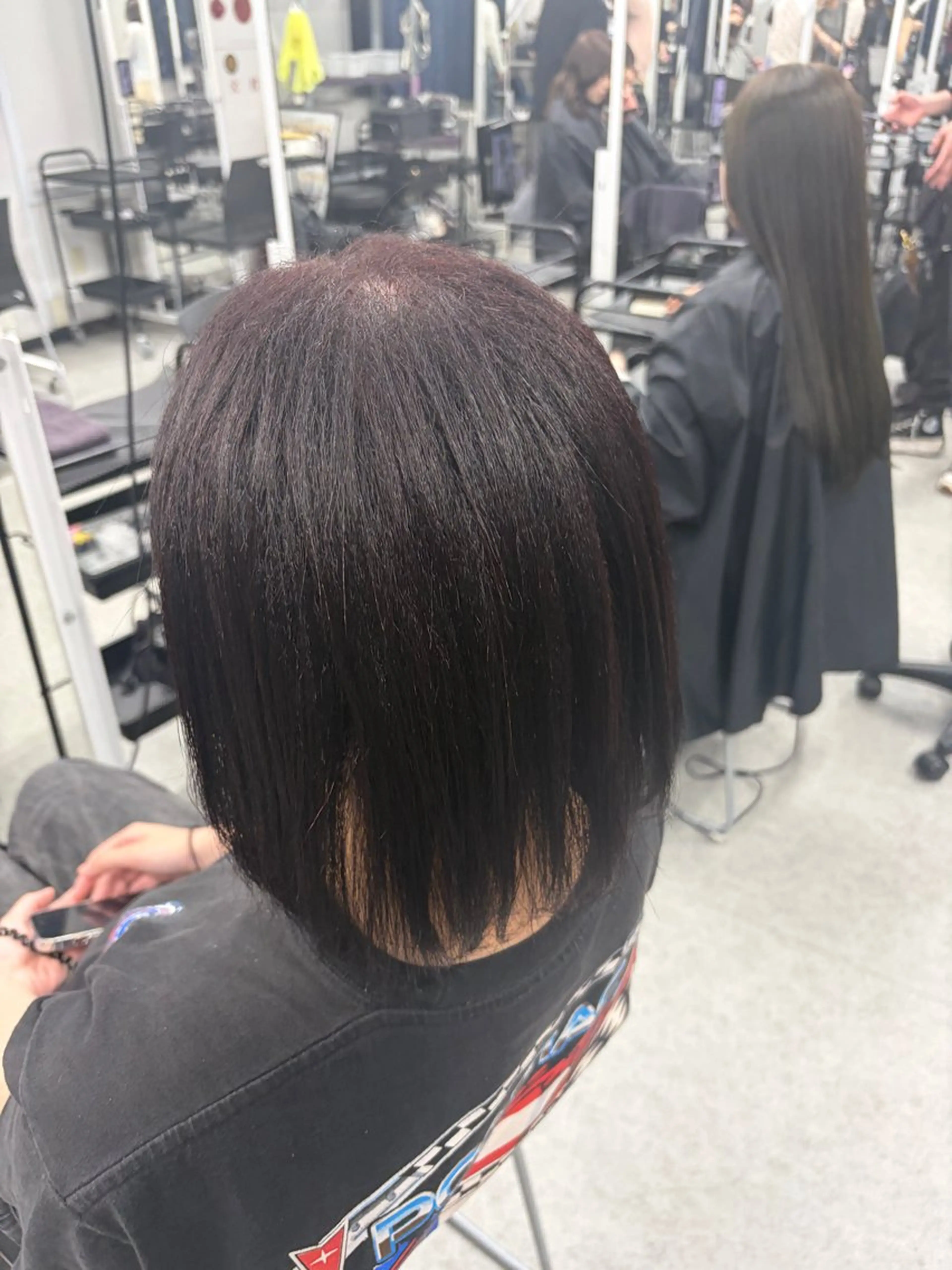 ショート ｻﾗｲ/暗髪/ボブ /ハッシュカットのヘアスタイル