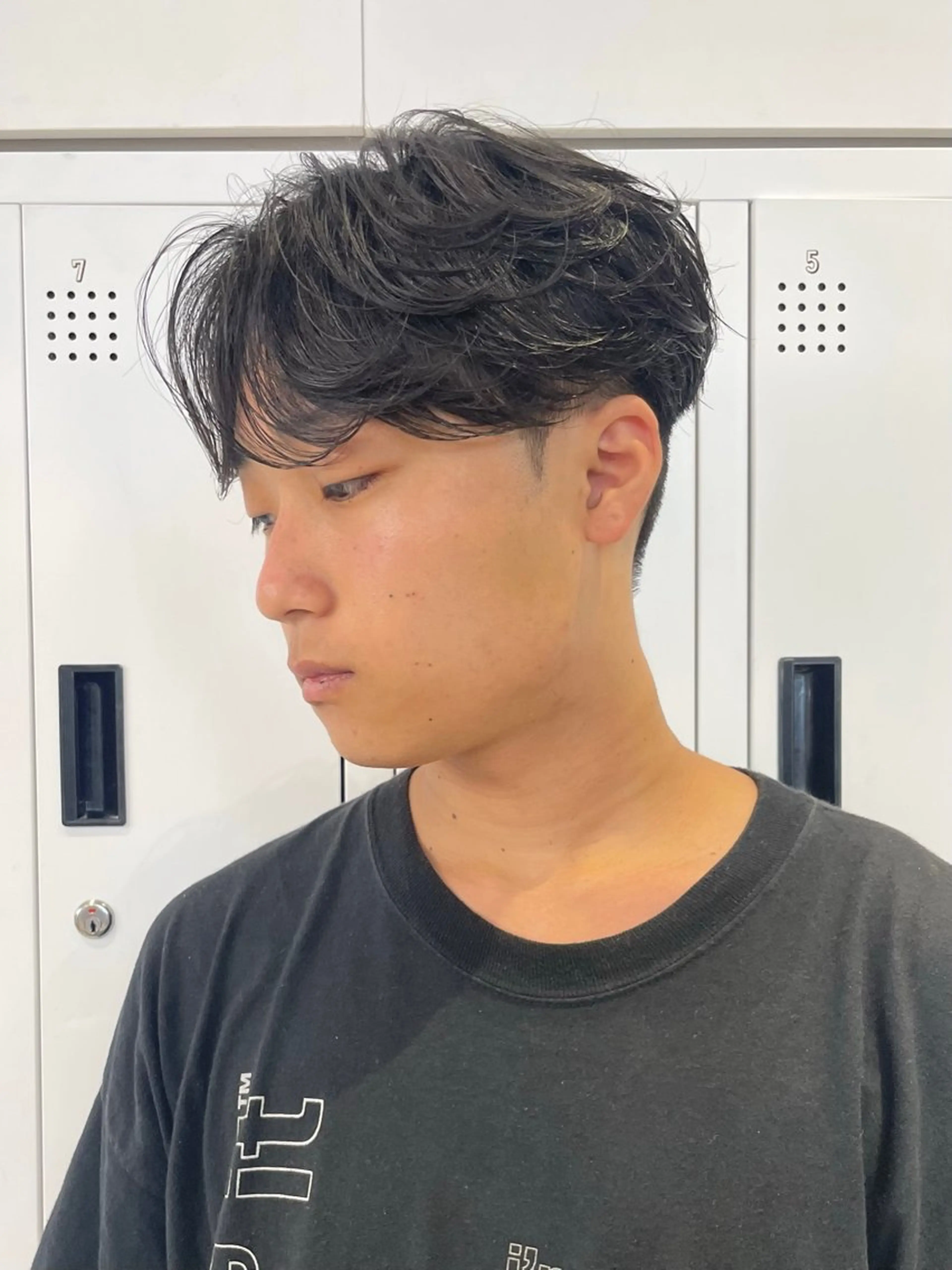 ショート パーマ メンズ カット パーマ 🇰🇷カルマパーマ kaito🇰🇷のヘアスタイル