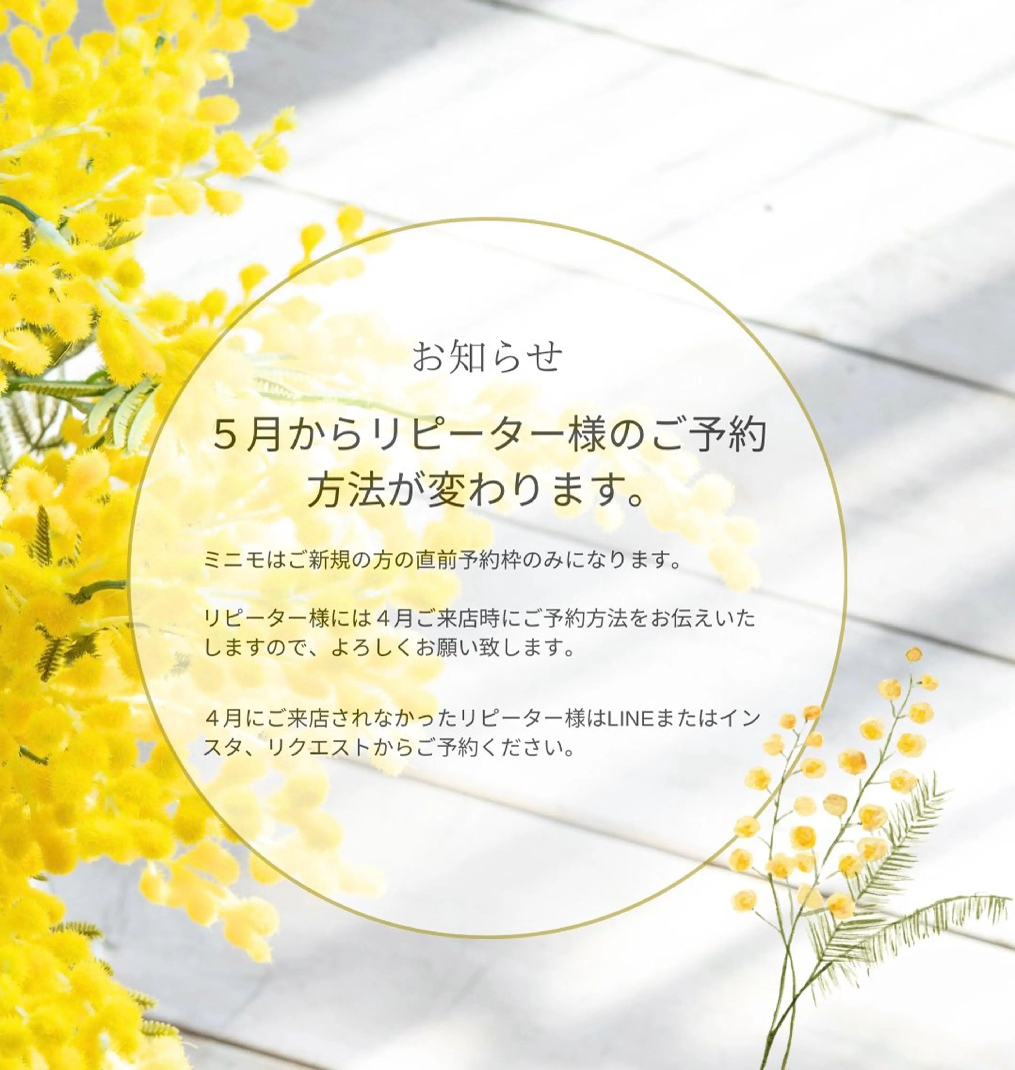 お知らせの写真