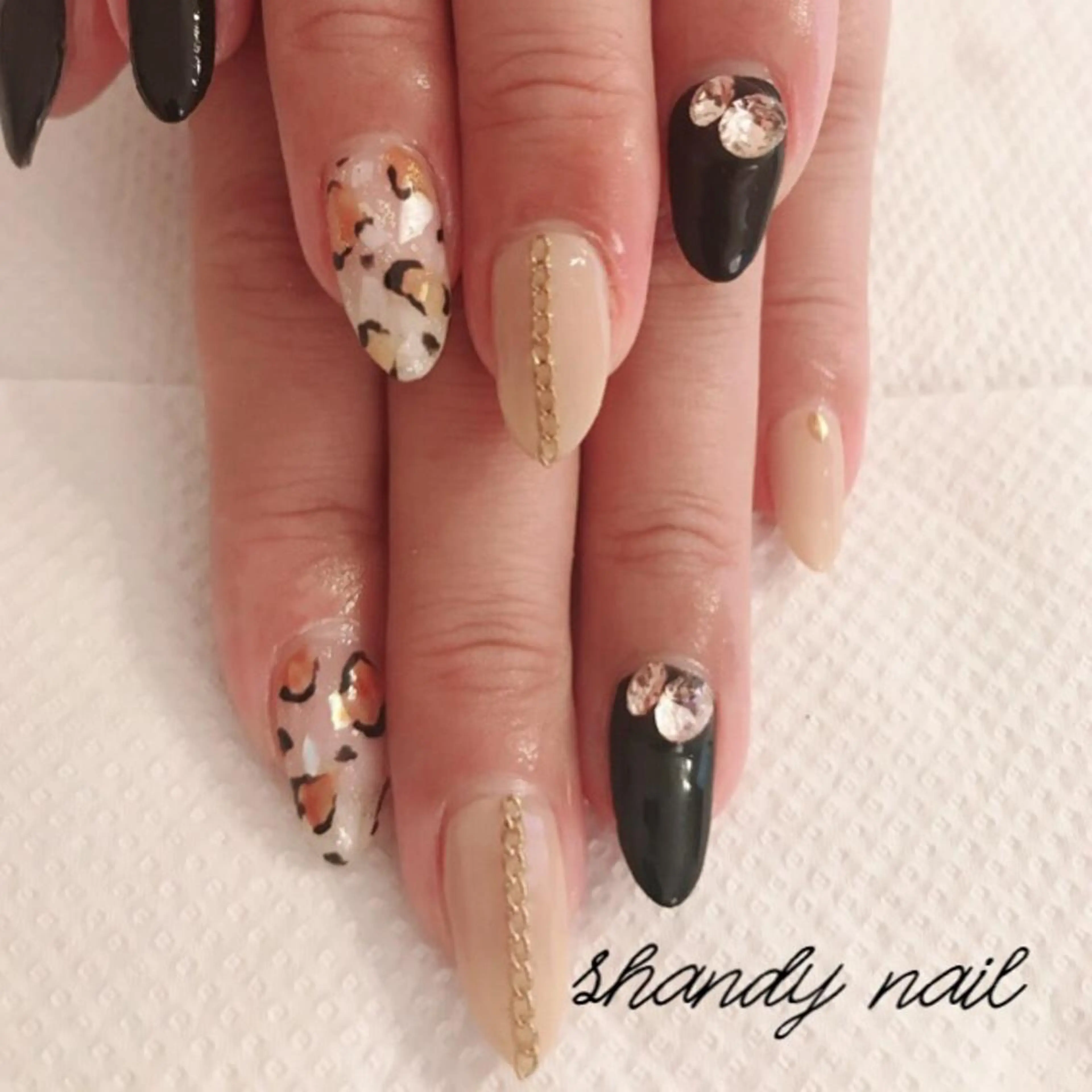 ロング shandy nailのネイルデザイン