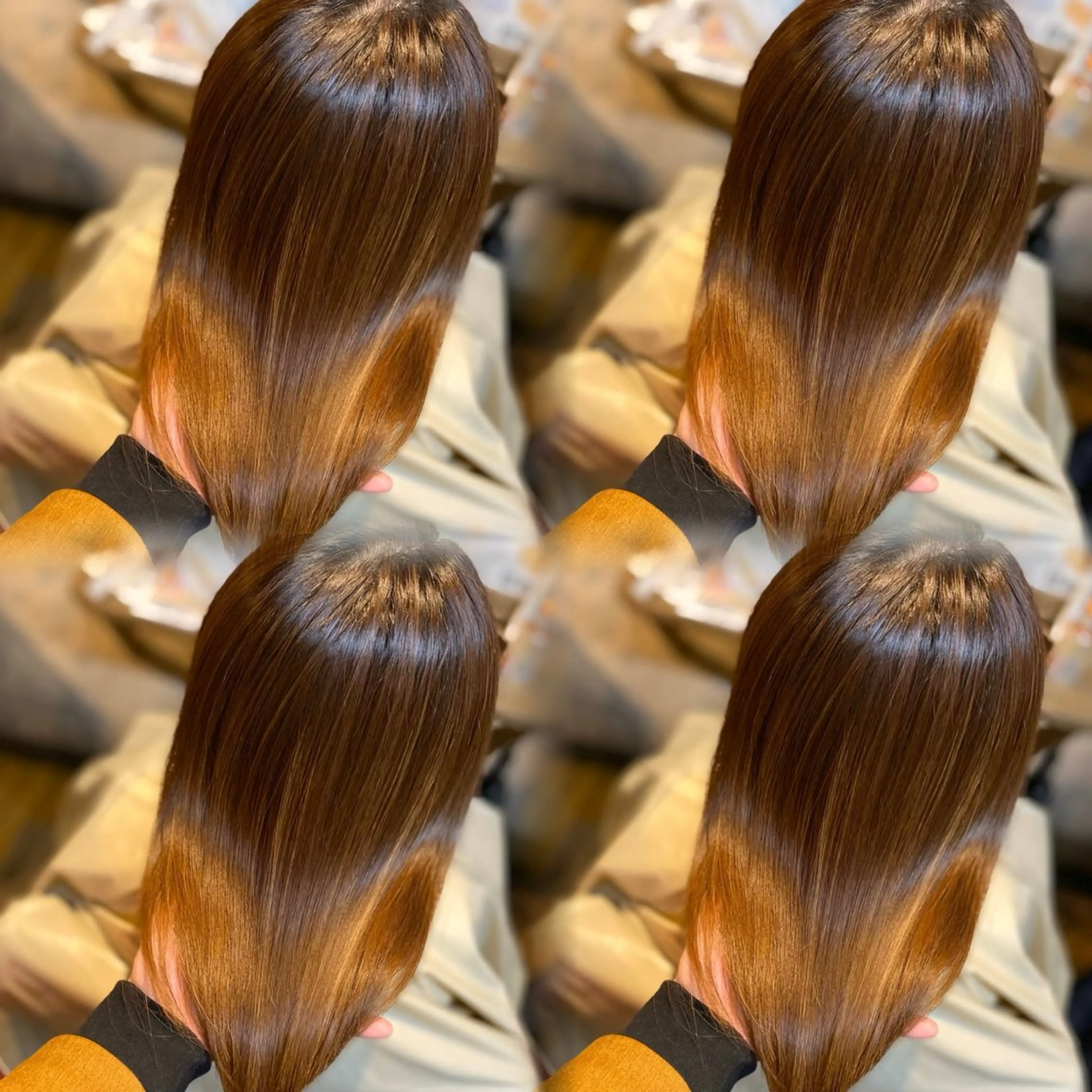 セミロング カット 縮毛矯正 トリートメント 全店売上No.1🏆 ✨深江裕稀のヘアスタイル