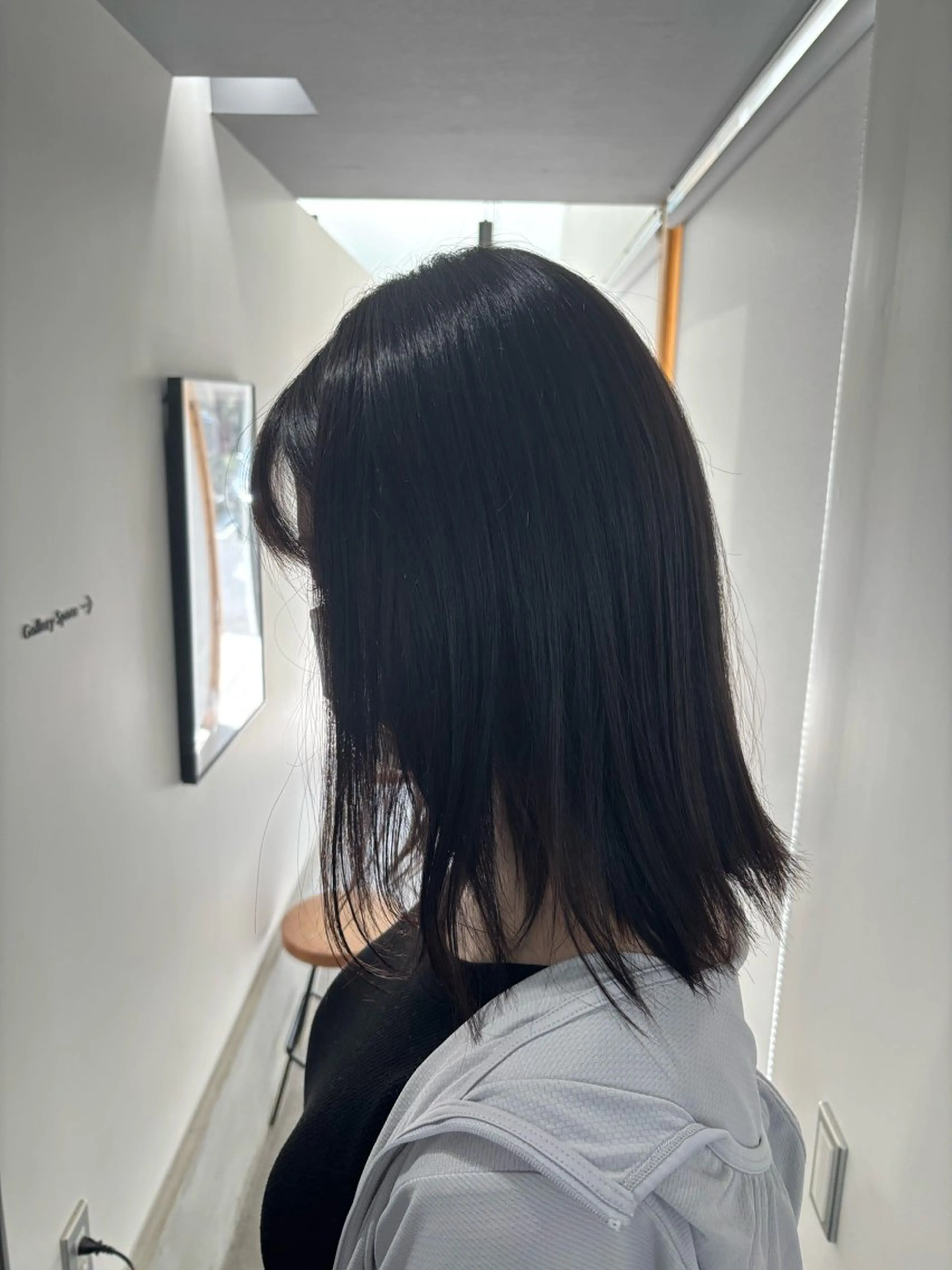 セミロング カラー ブラウンカラー ダークブラウン トリートメント ブリーチモデル募集 古内柊のヘアスタイル