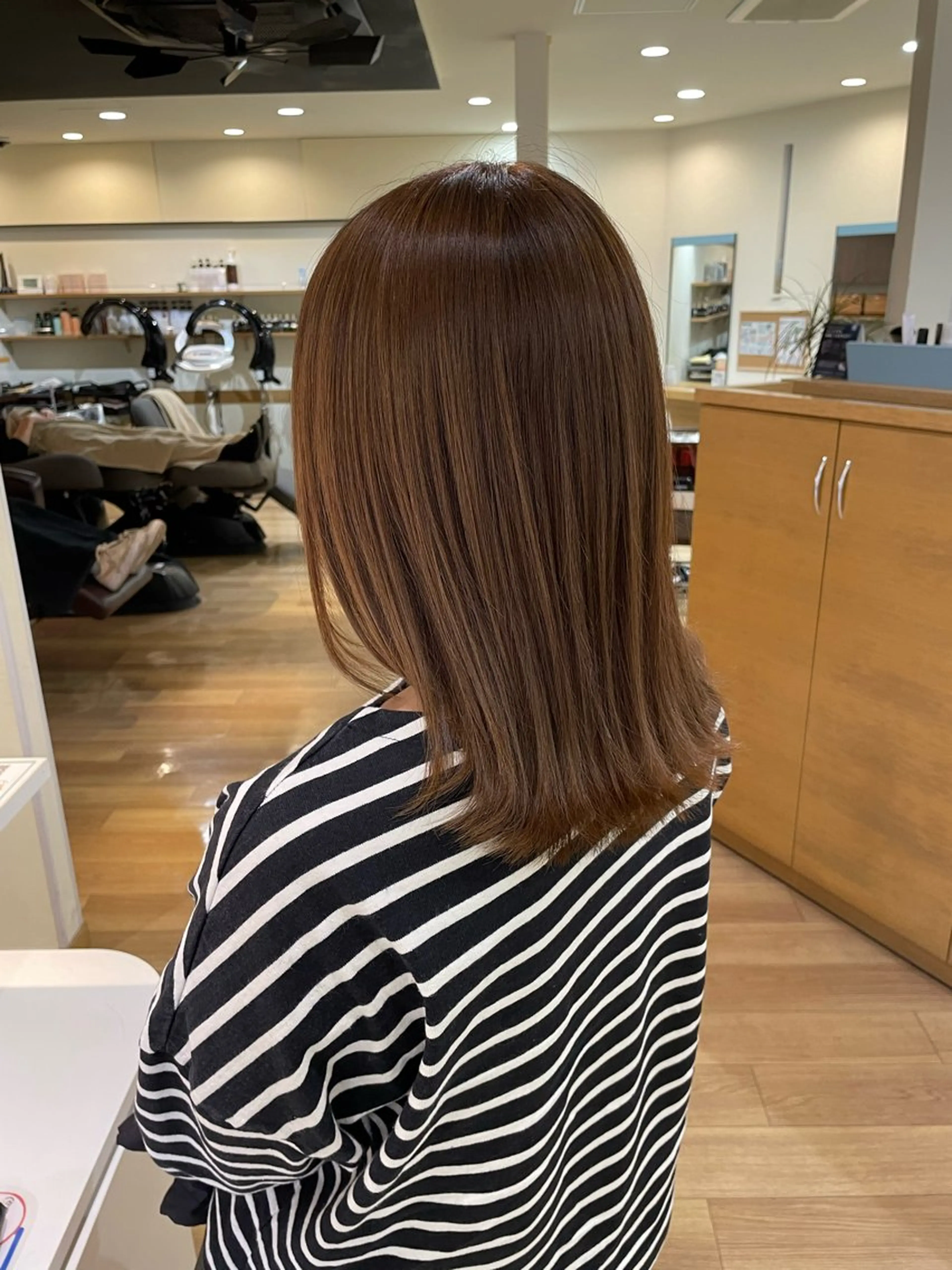 ⭐️驚くほどのツヤ⭐️  髪質改善ストレート＋カット＋うる艶TRの写真