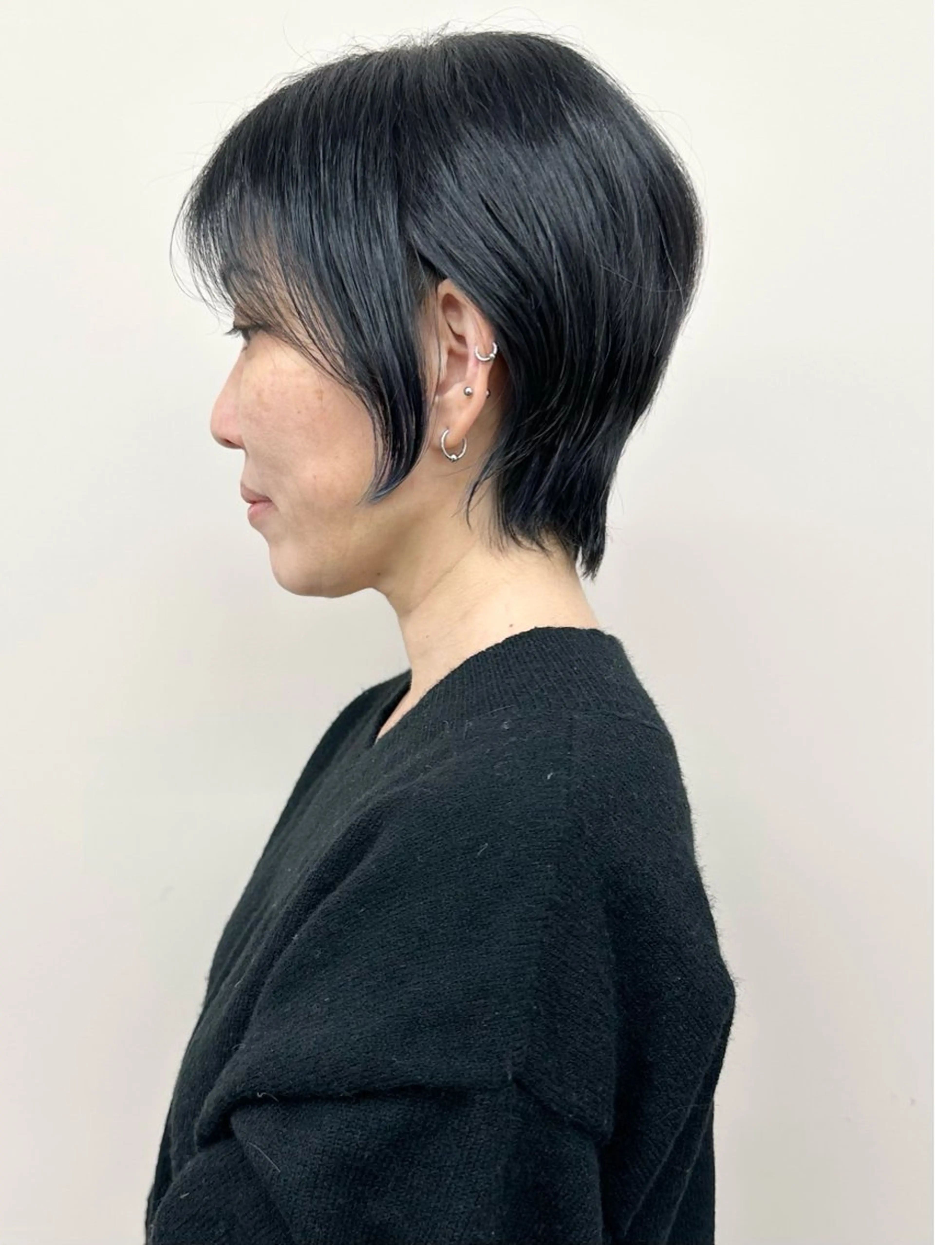 ショート カラー カット ヘッドスパ ボブ/ゆるふわ ボブパーマ/とういのヘアスタイル