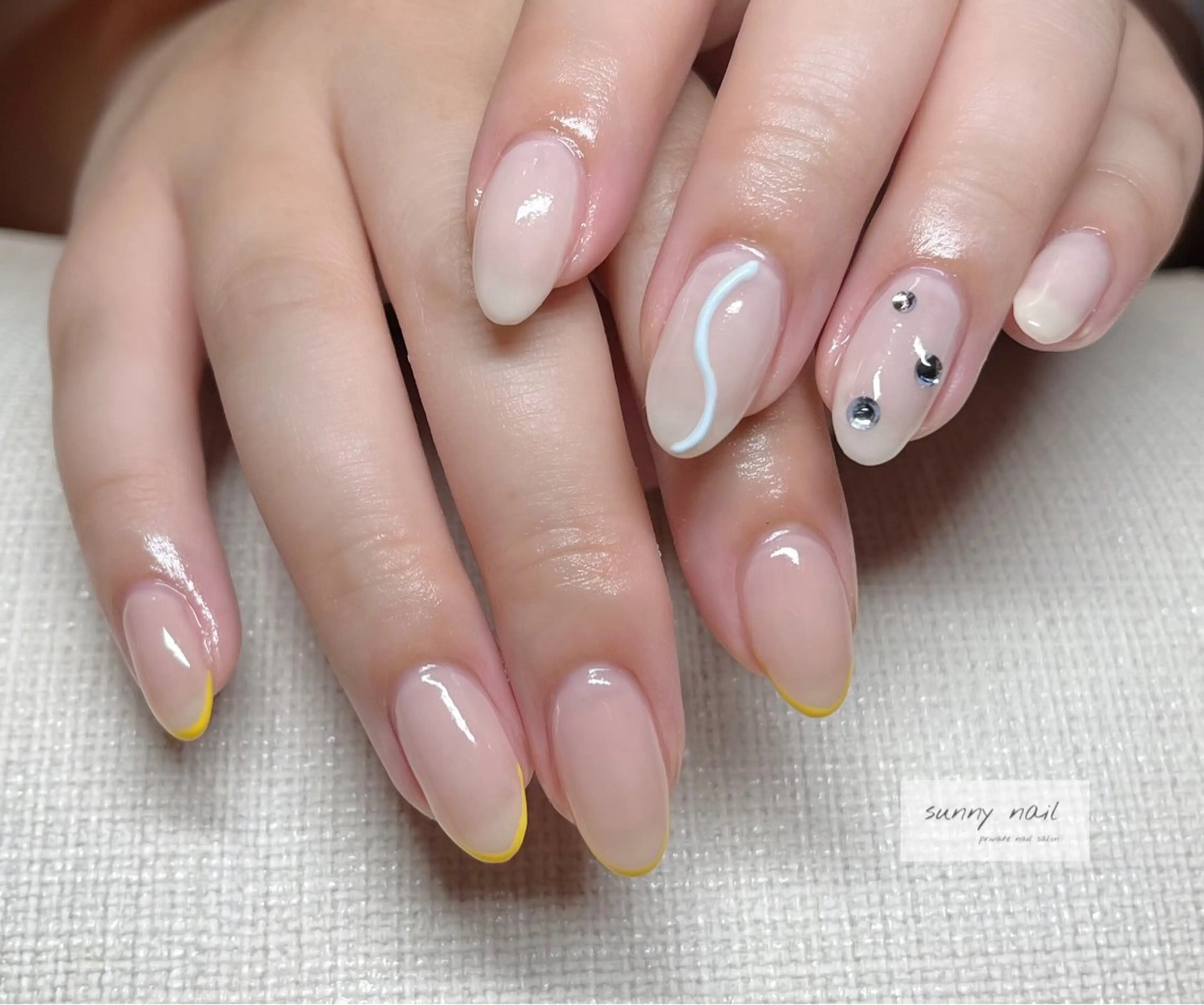 ネイル カジュアル フレンチネイル sunny nailのネイルデザイン