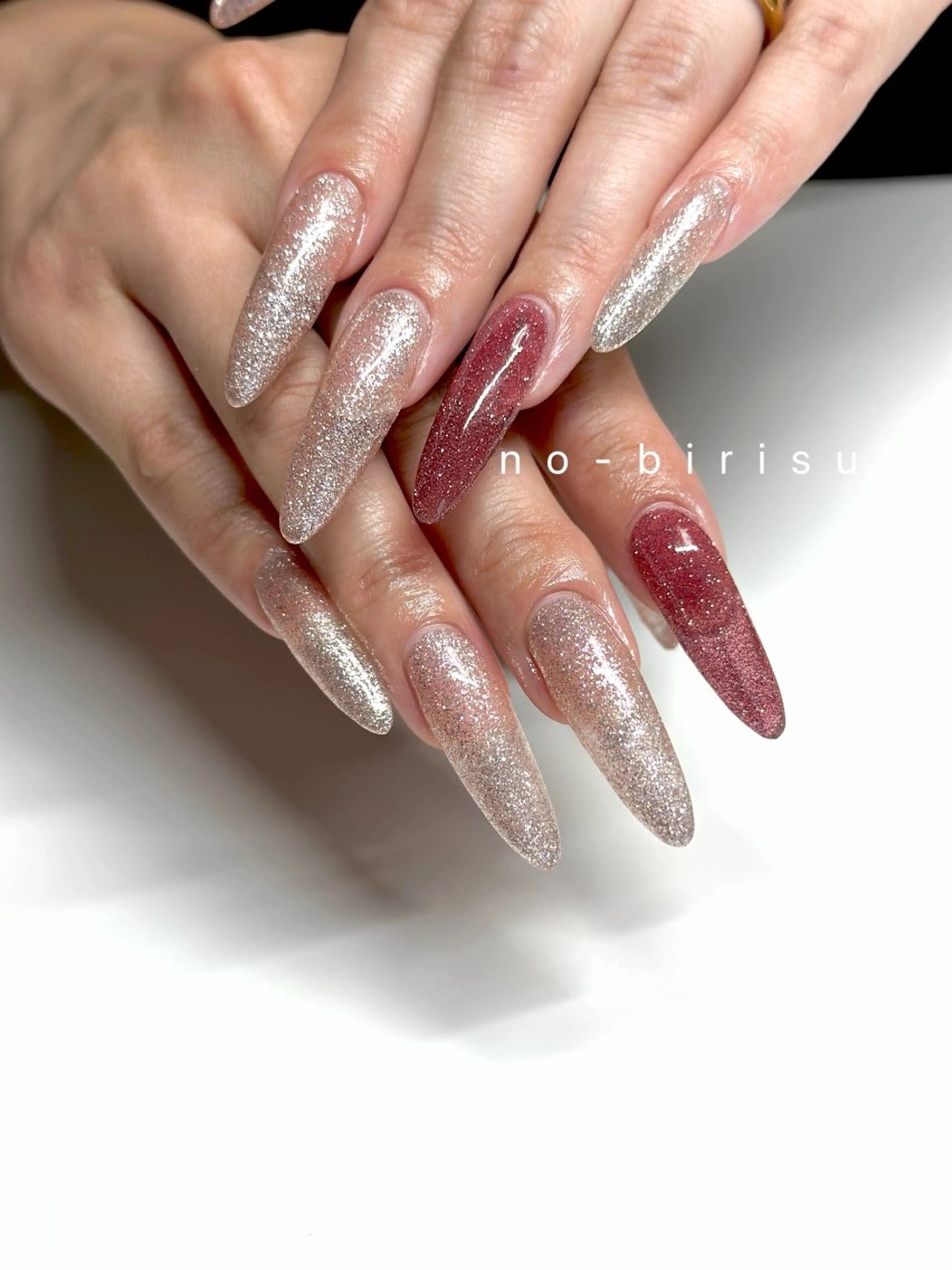 ロング ハンドネイル no-birisu nailのネイルデザイン