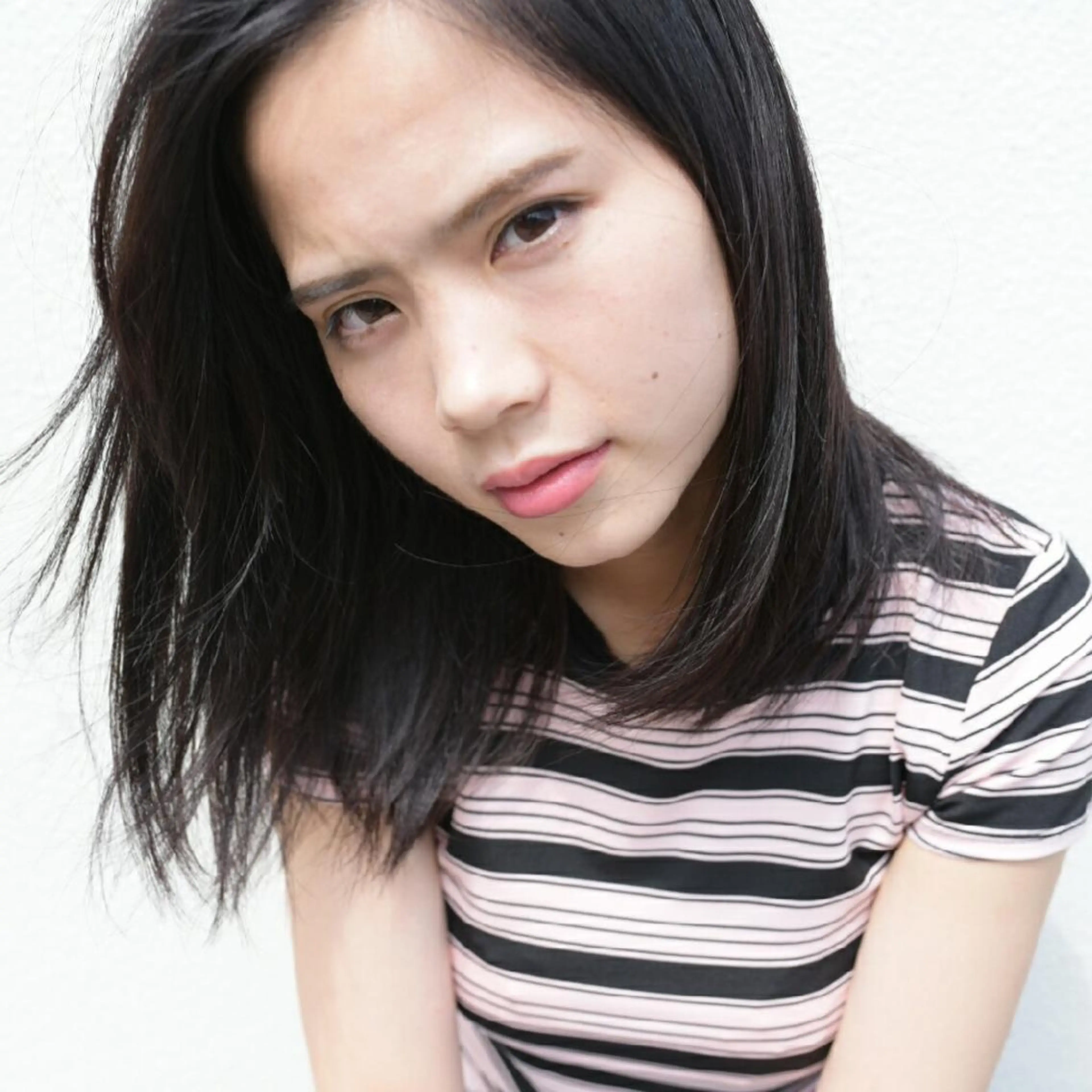 ミディアム セミロング カラー 野々山 直貴のヘアスタイル