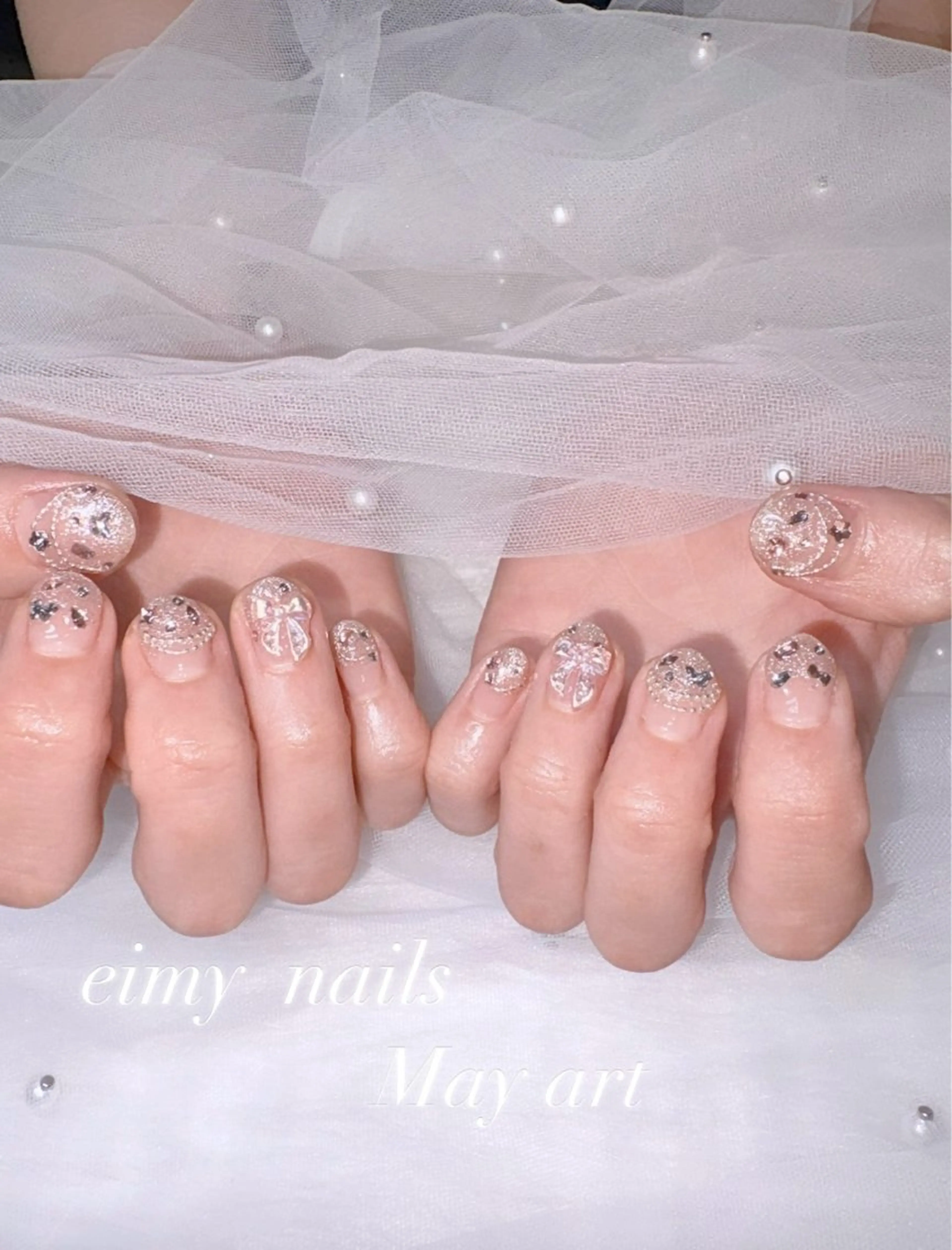 ネイル フラッシュネイル グラデーション 韓国ネイル ラメ(グリッター) ワンホンネイル ハンドネイル eimy nails♡のネイルデザイン