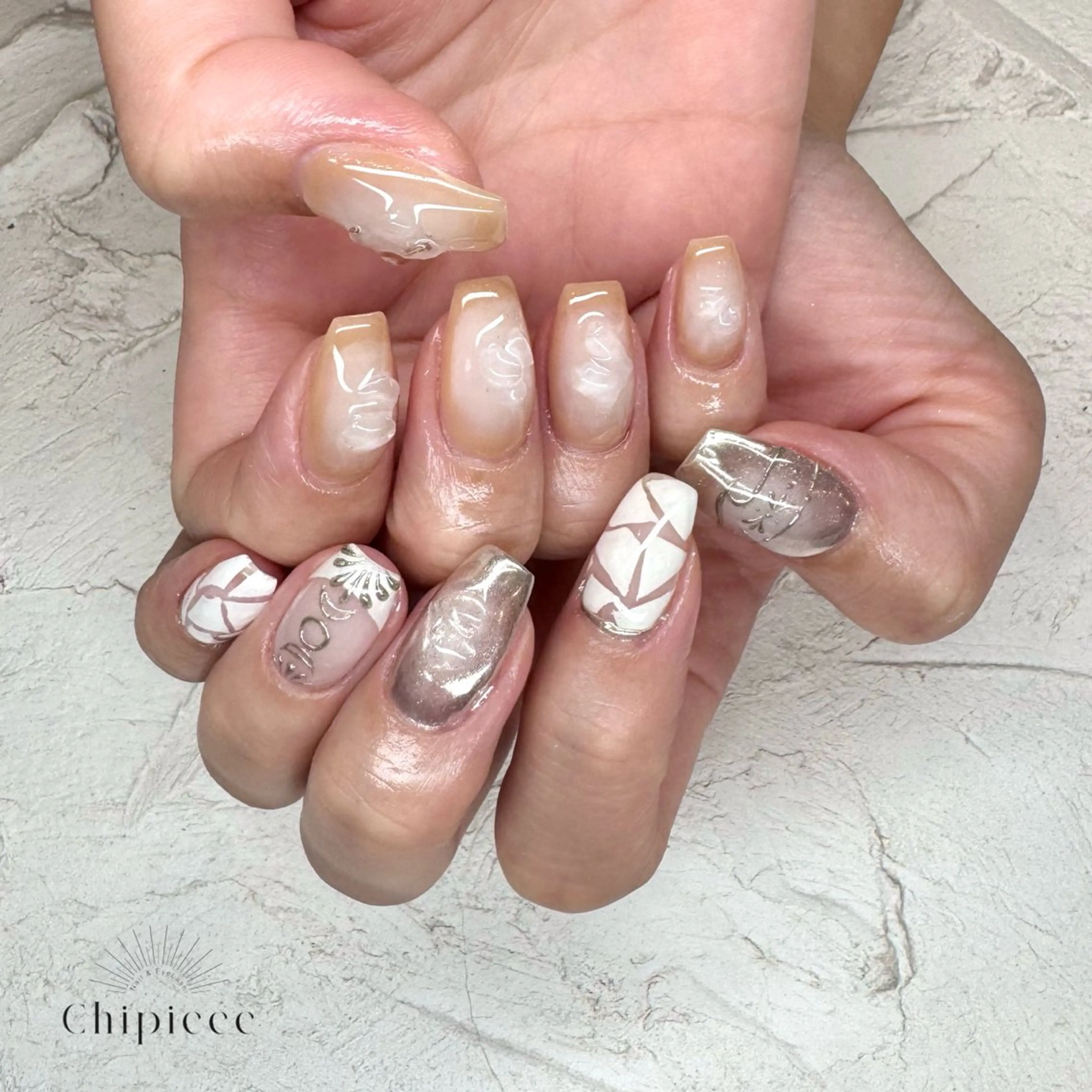 ネイル ハンドネイル chipieee kannaのネイルデザイン