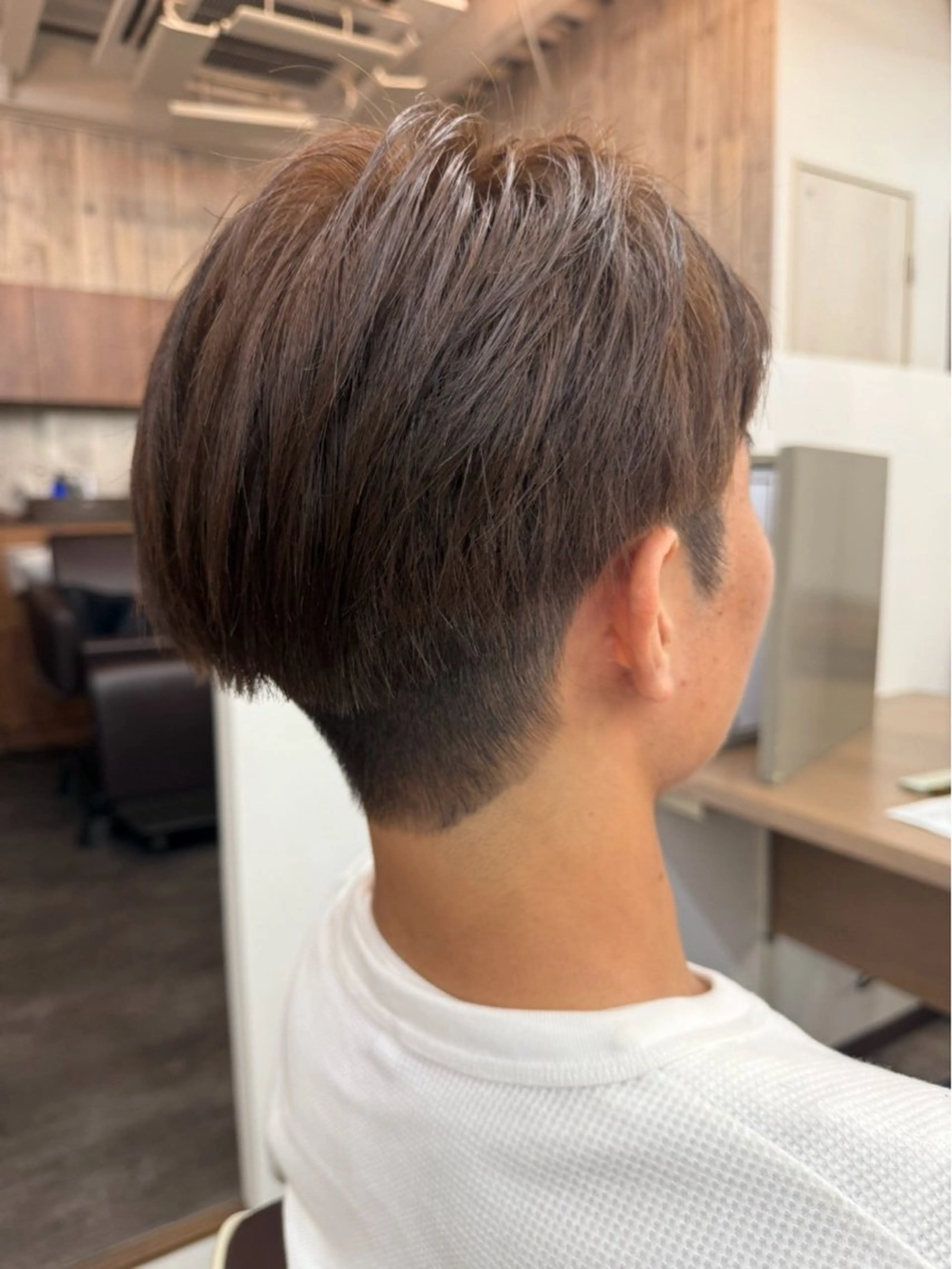 カラー メンズ ブラウンカラー 庄司 琉椰のヘアスタイル