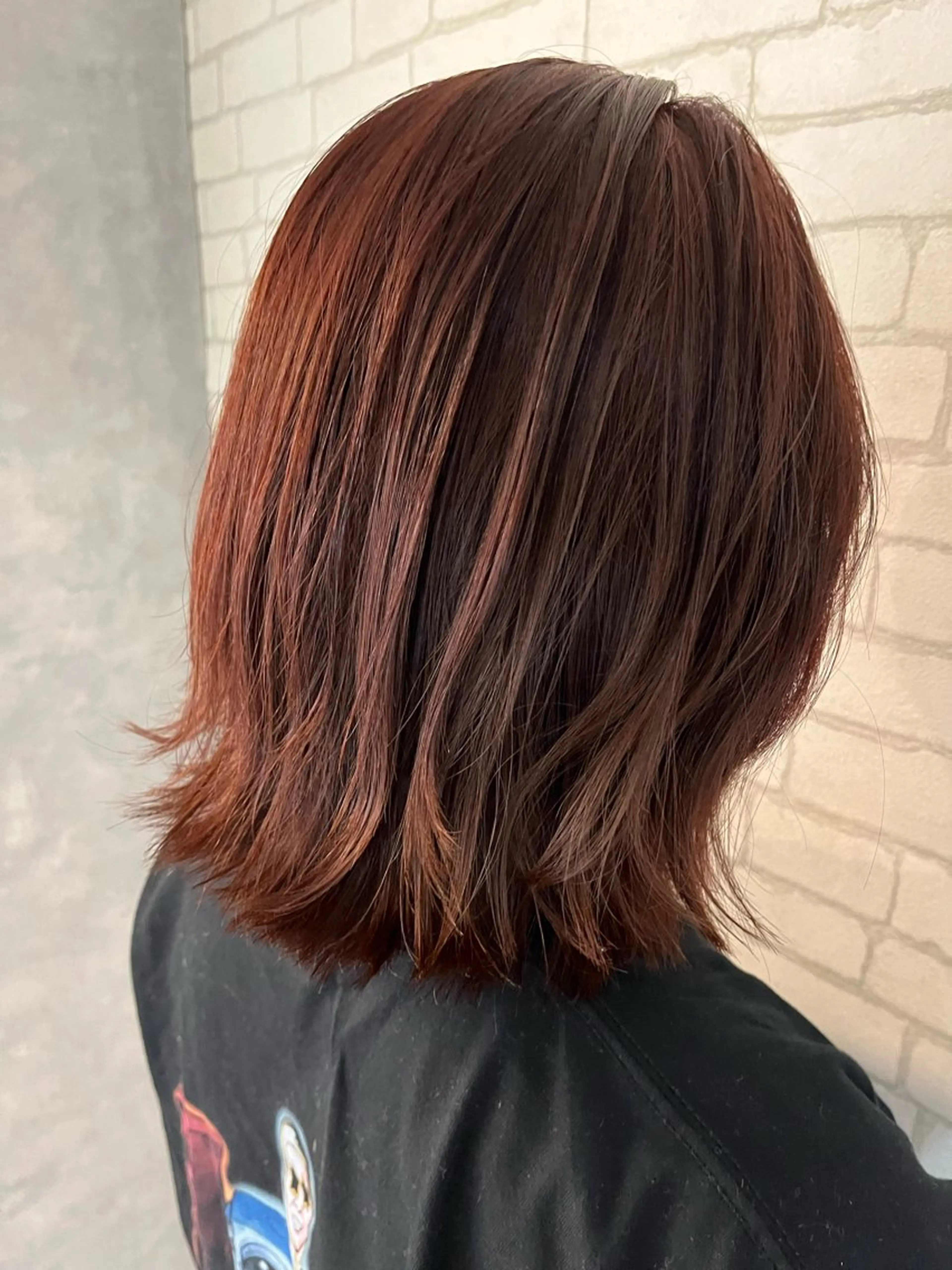 ショート カラー ブラウンカラー レッドカラー レッドブラウン 髪質改善 アートディレクター 尾内 友美のヘアスタイル