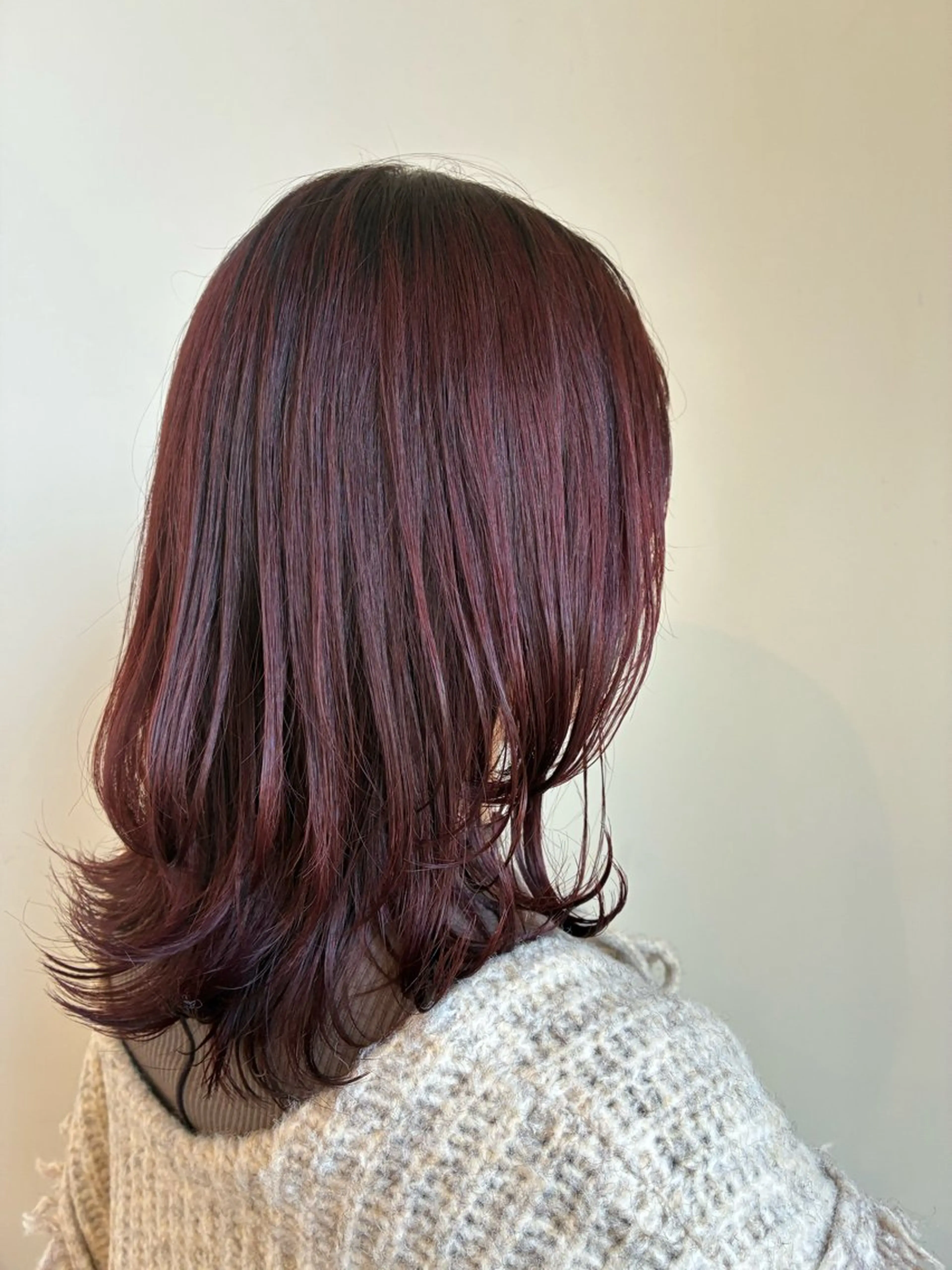 カラー レッドカラー ヘアカラー お褒めの口コミ多数✨ 美髪カラー/浦本冴絵のヘアスタイル