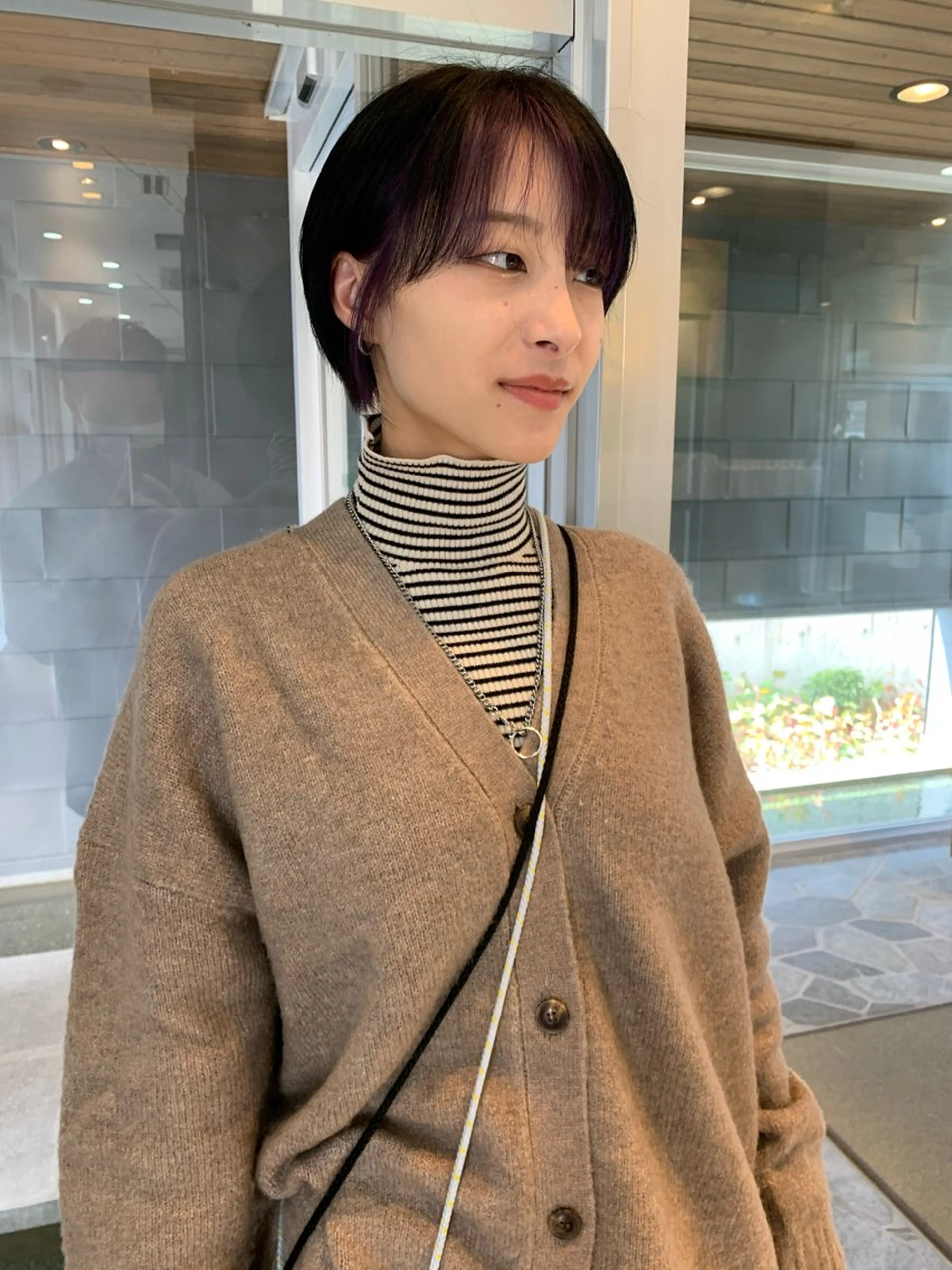 ショート Agu  hair  grove 金沢八日市店所属・名竹聖治/透明感 カラー/縮毛矯正のヘアスタイル