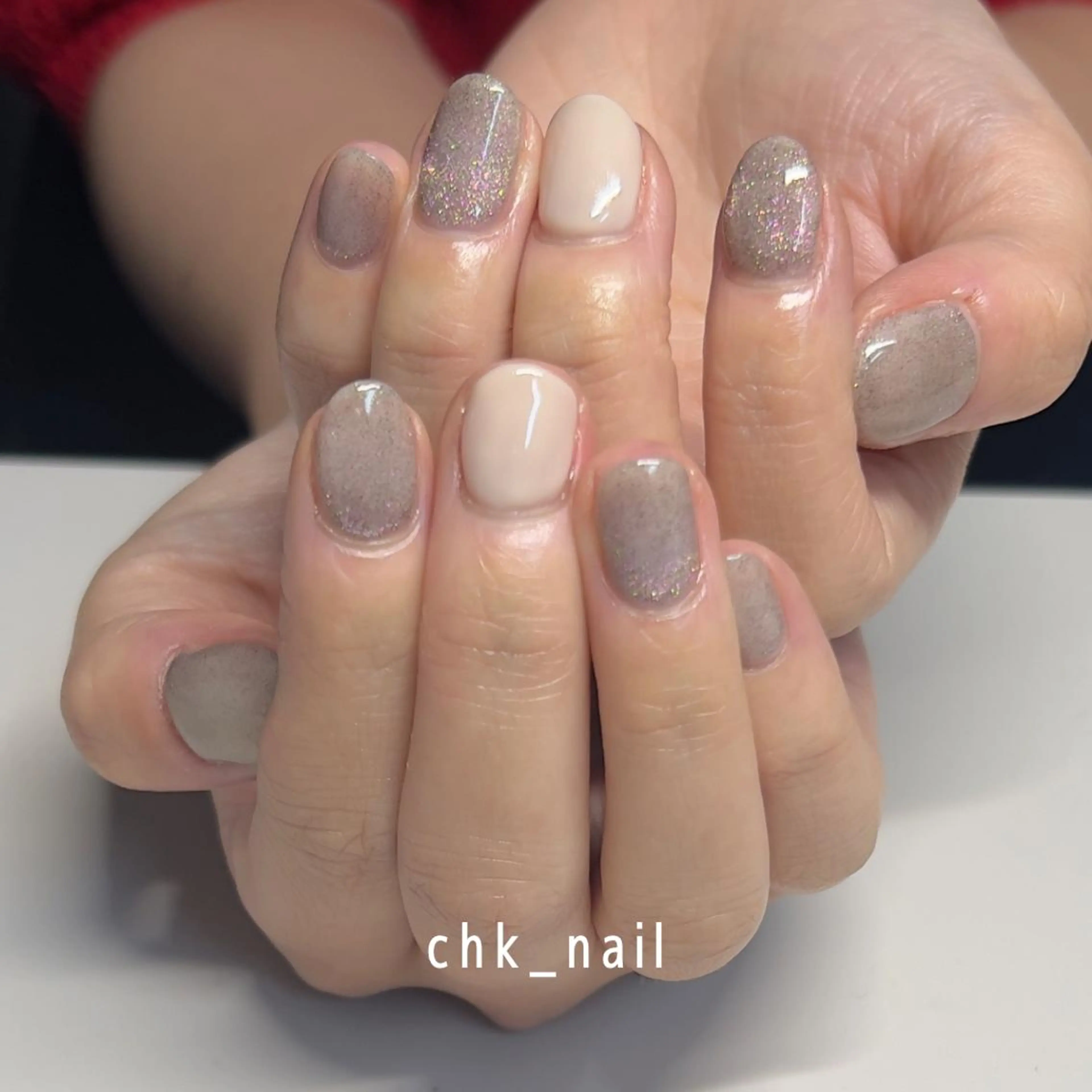 ネイル マグネットネイル ワンカラーネイル ハンドネイル takahashi chikaのネイルデザイン
