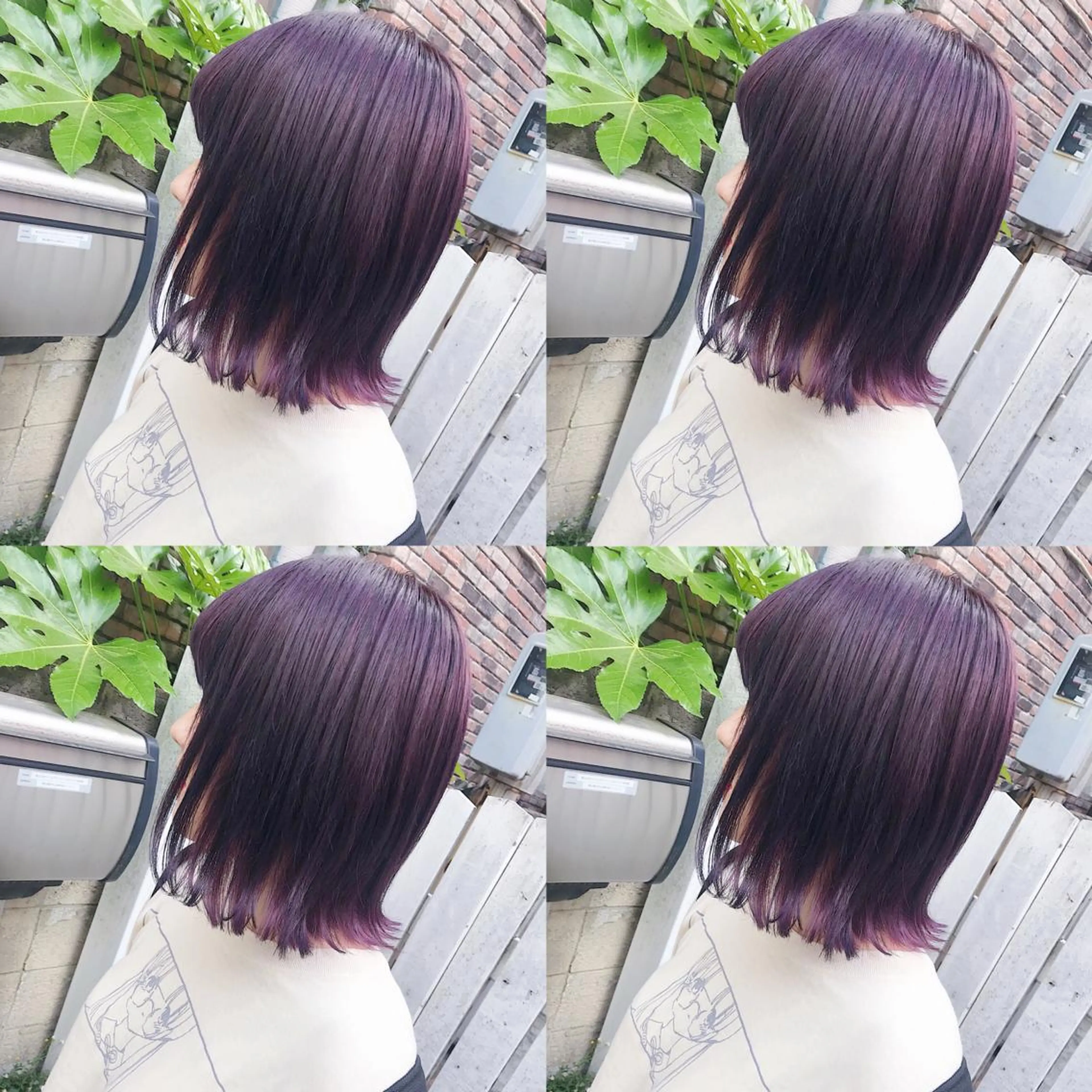 ミディアム カラー ヘアアレンジ カット ヘアカラー トリートメント TAKUMAブリーチ /切りっぱなし🪽のヘアスタイル