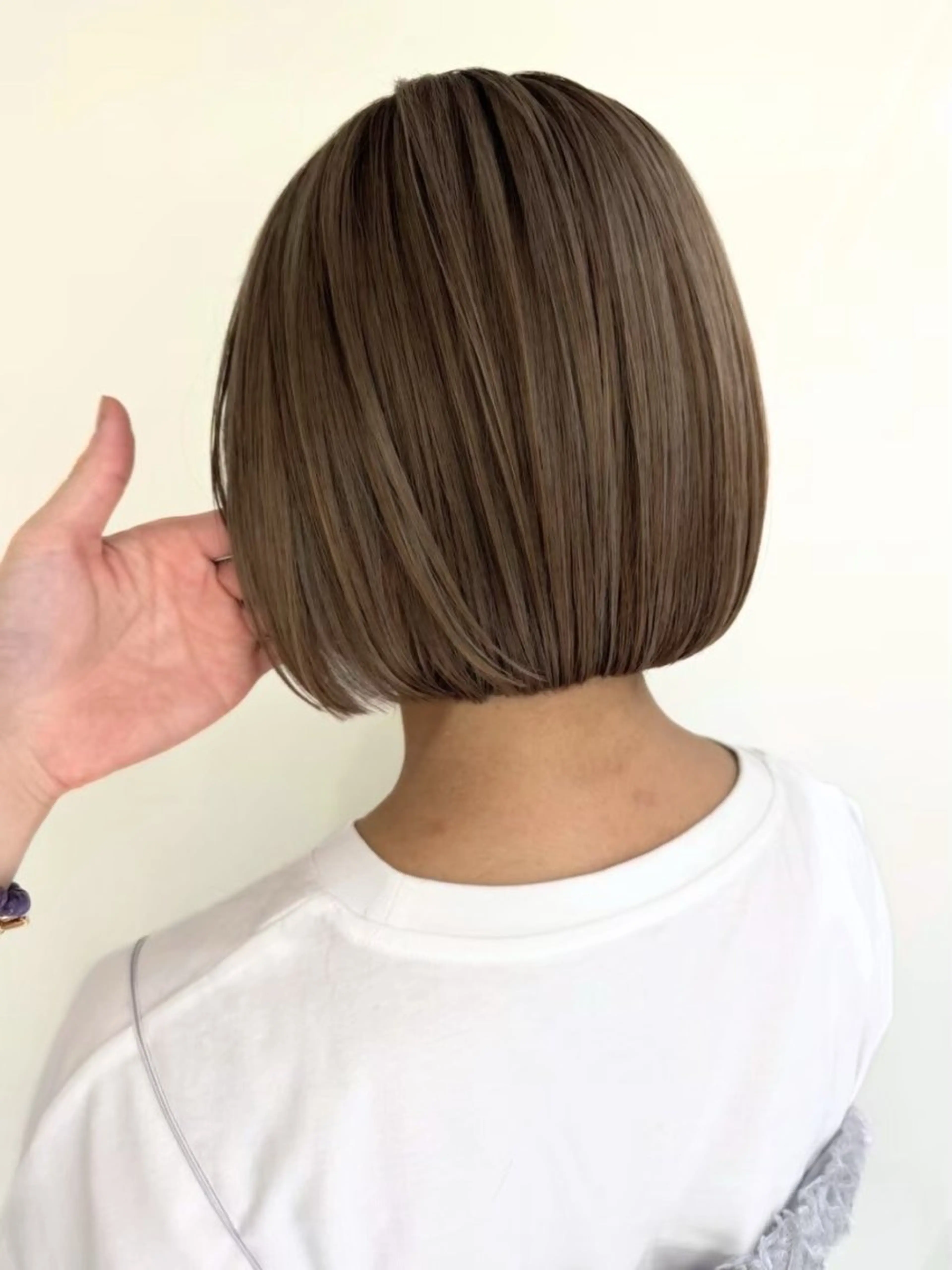 ミディアム カラー ヘアアレンジ ヘアカラー トリートメント 艶カラー ／韓国風カラーのヘアスタイル