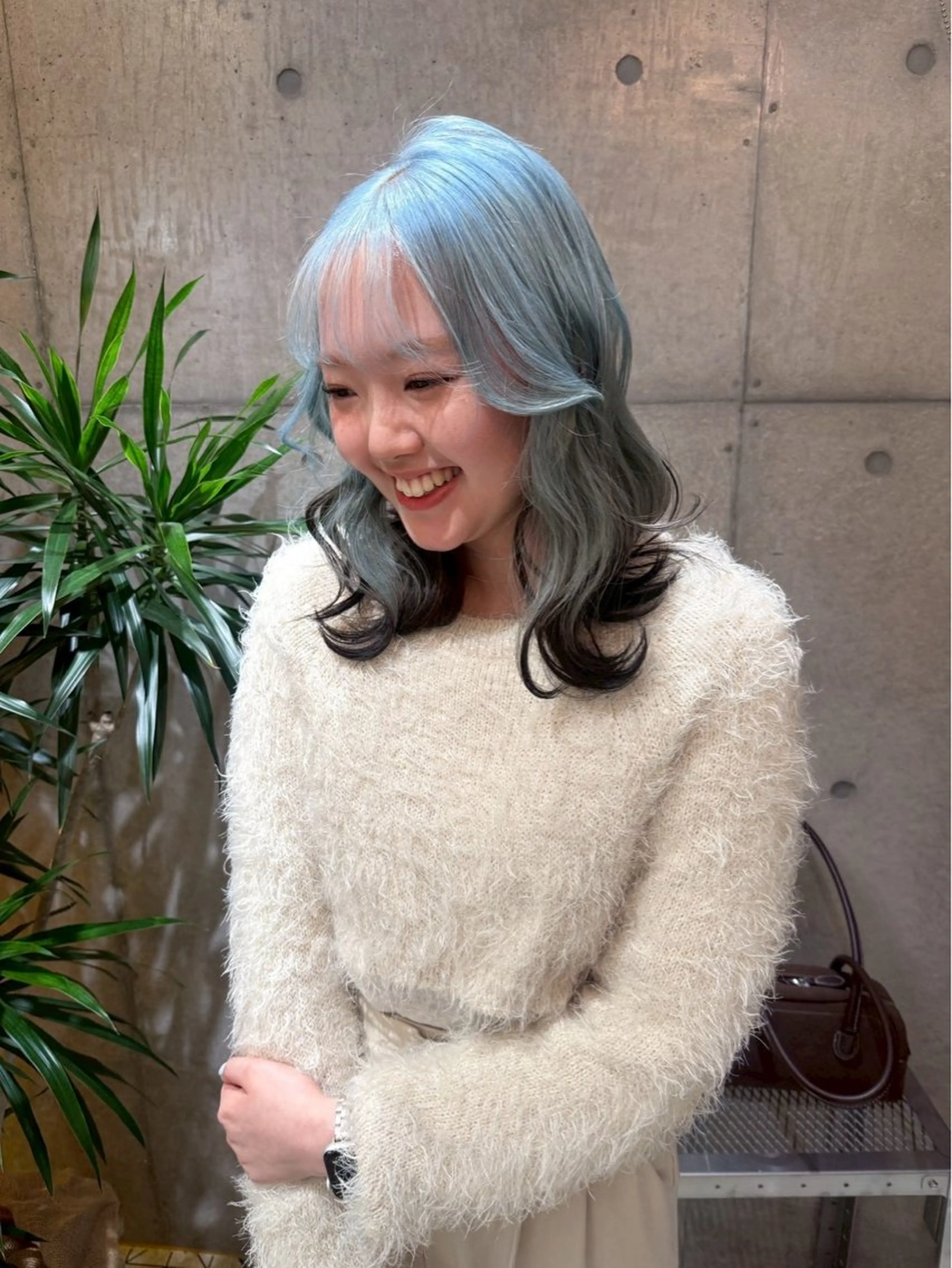ミディアム ヘアカラー iris🌙 miyuのヘアスタイル