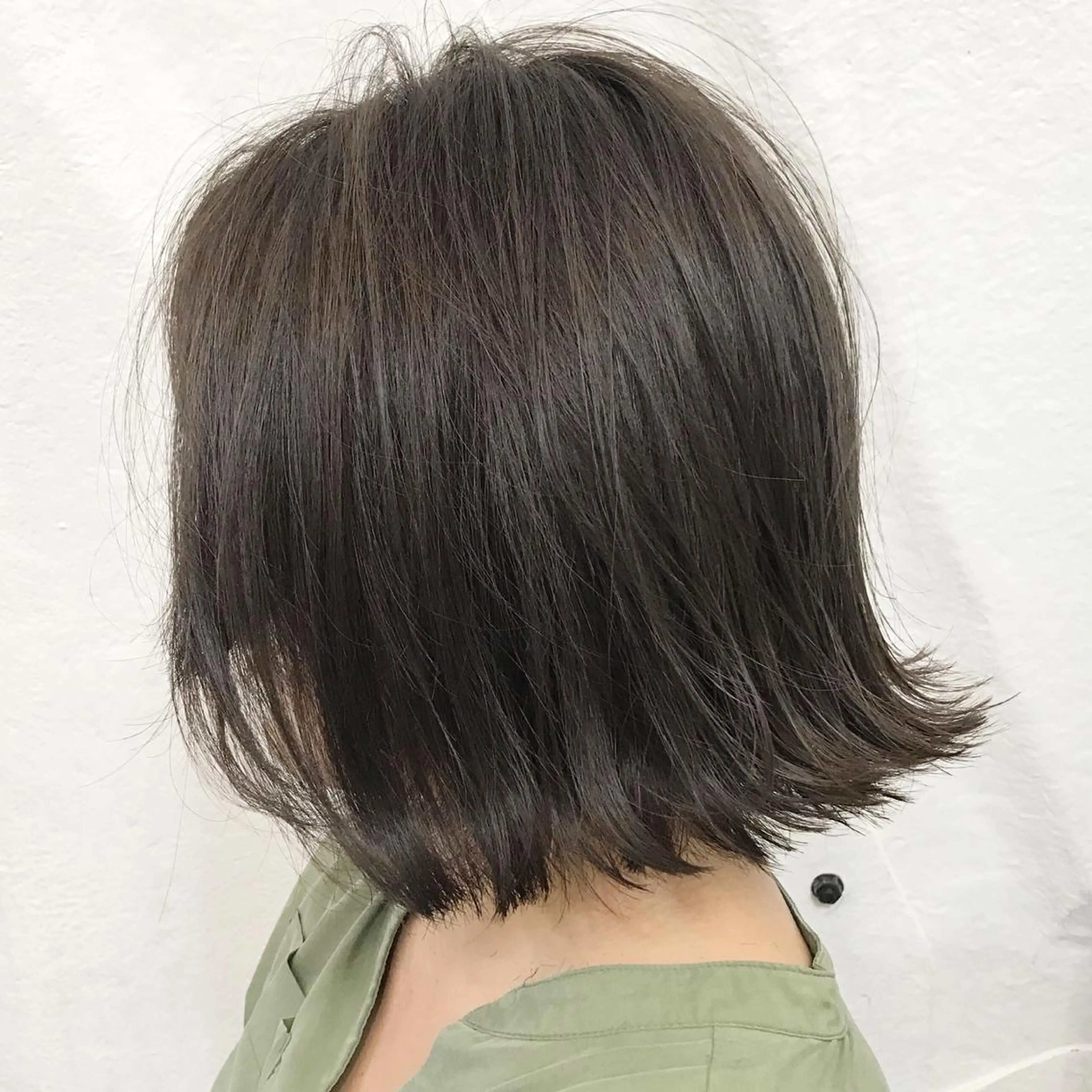 ショート カラー 切りっぱなしボブ アッシュ ハイライトカラー ラベンダーカラー ラベンダーアッシュ K-POP好き美容師 🇰🇷Kai.Yのヘアスタイル