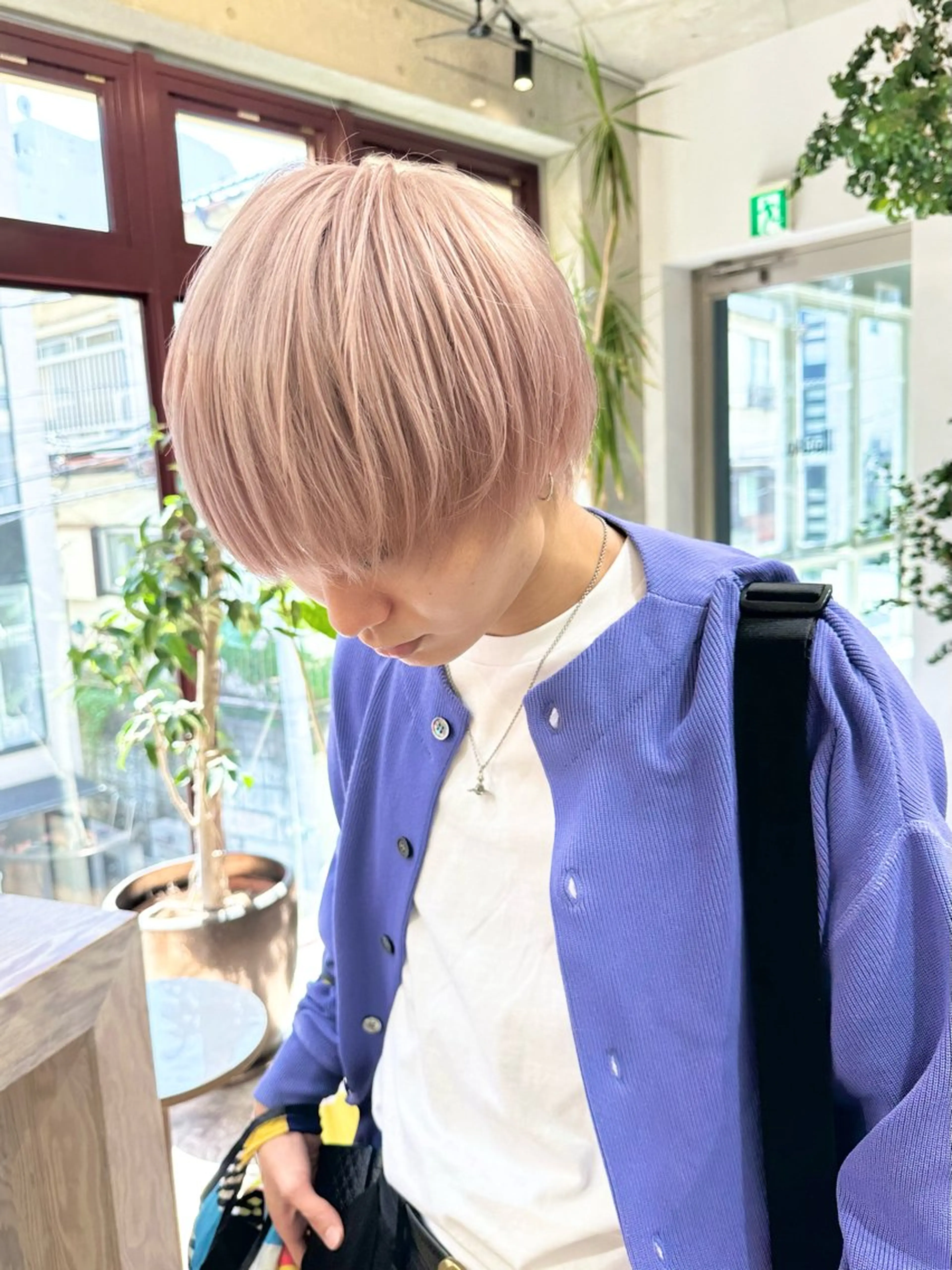 ショート カラー メンズ ヘアカラー トリートメント kai .のヘアスタイル