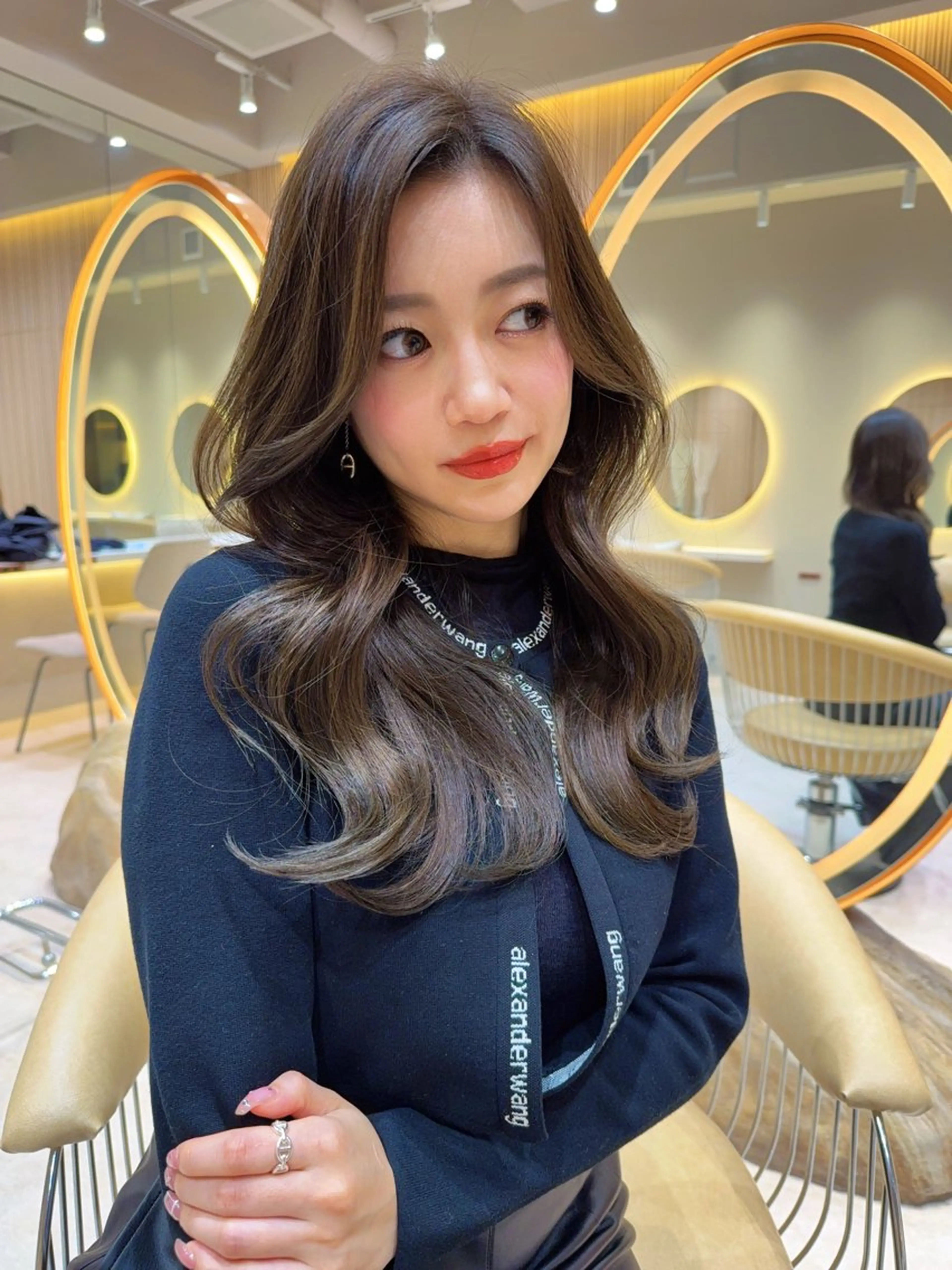 セミロング カラー カット ヘアカラー トリートメント レイヤー❣️縮毛矯 川村利幸のヘアスタイル