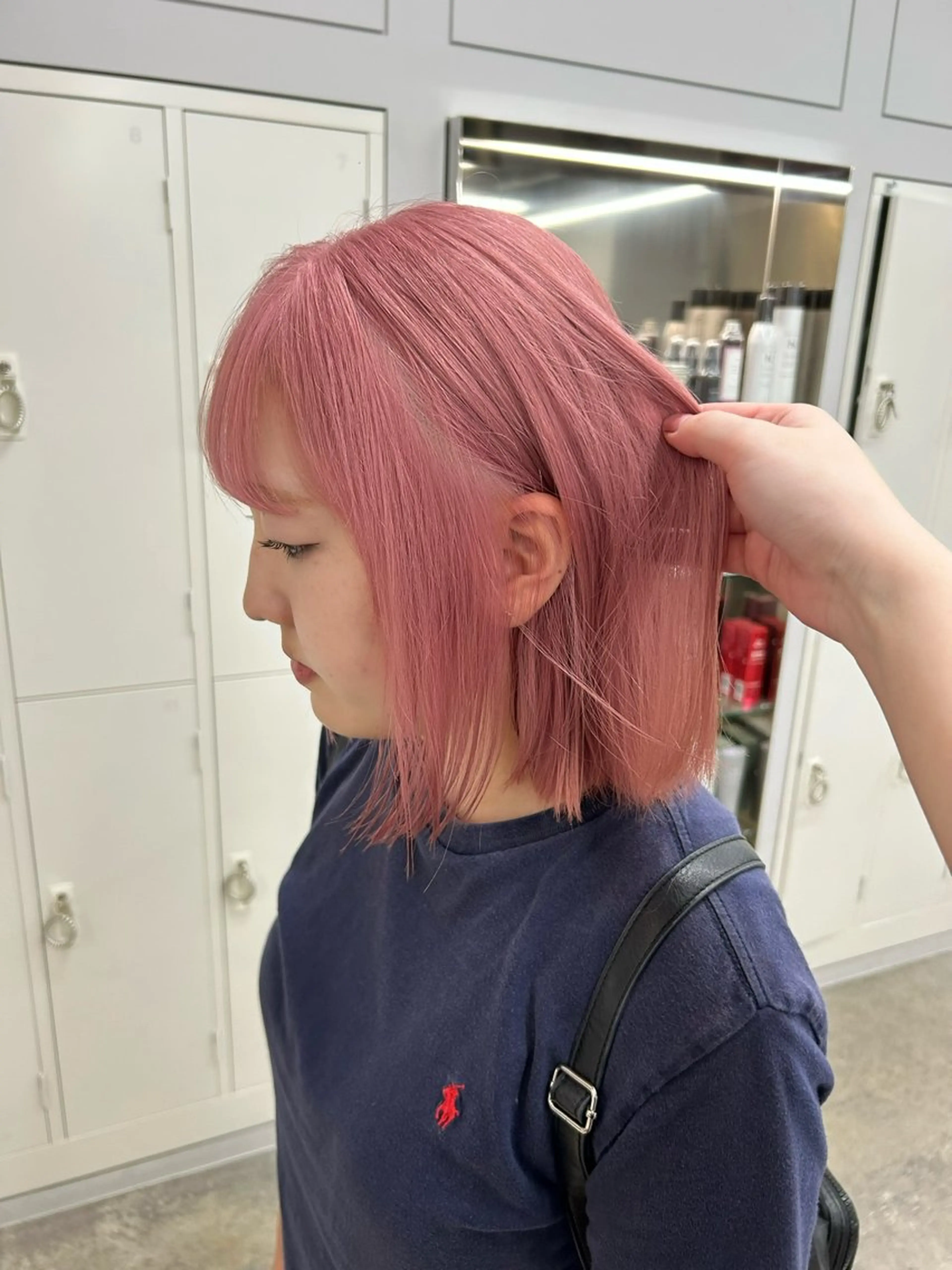 ミディアム ヘアカラー ハルカ 透明感カラー 美髪縮毛矯正🥣のヘアスタイル