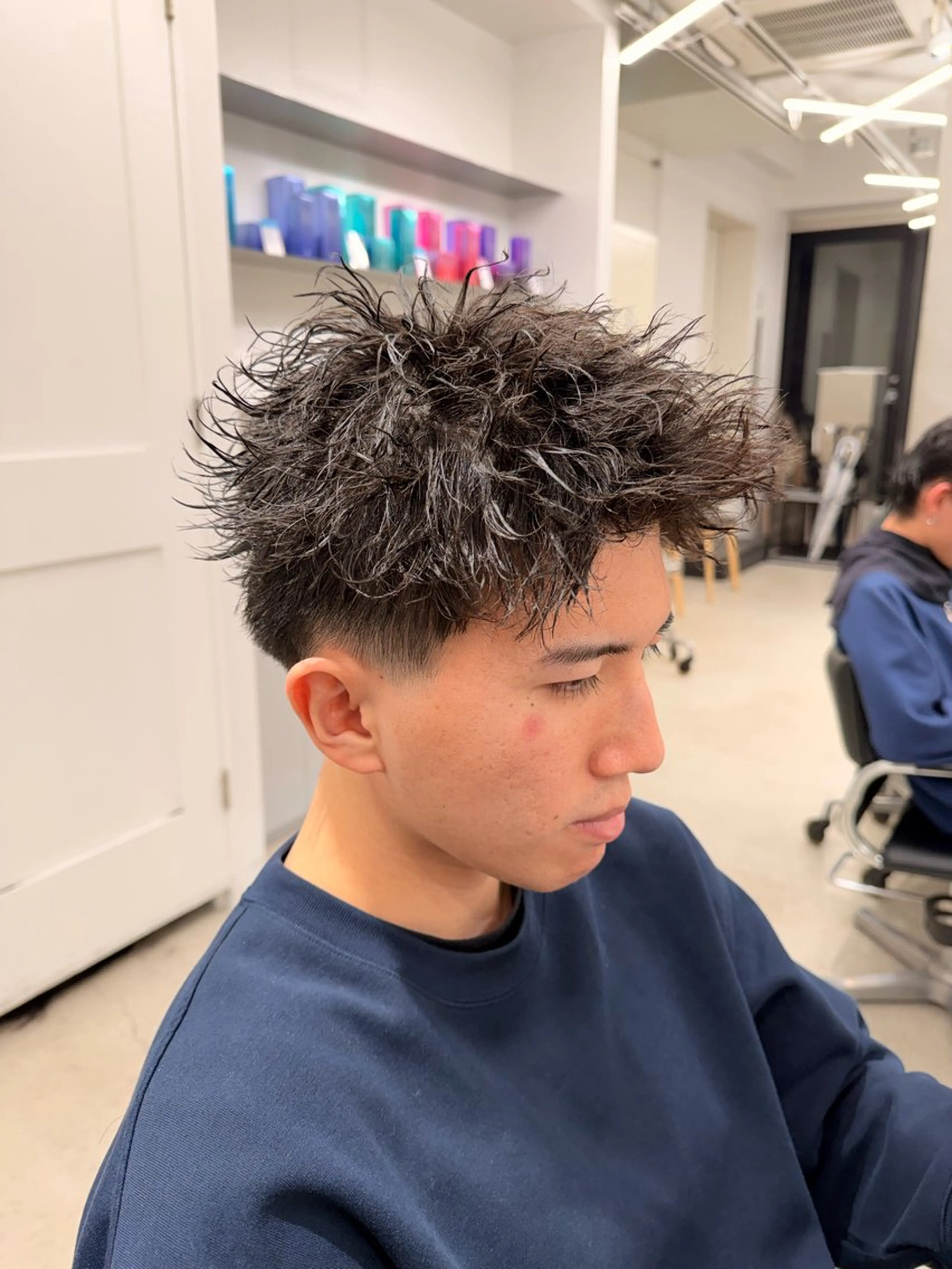 パーマ メンズ カット パーマ メンズ/シャドウ/ 波巻き/kyogoのヘアスタイル