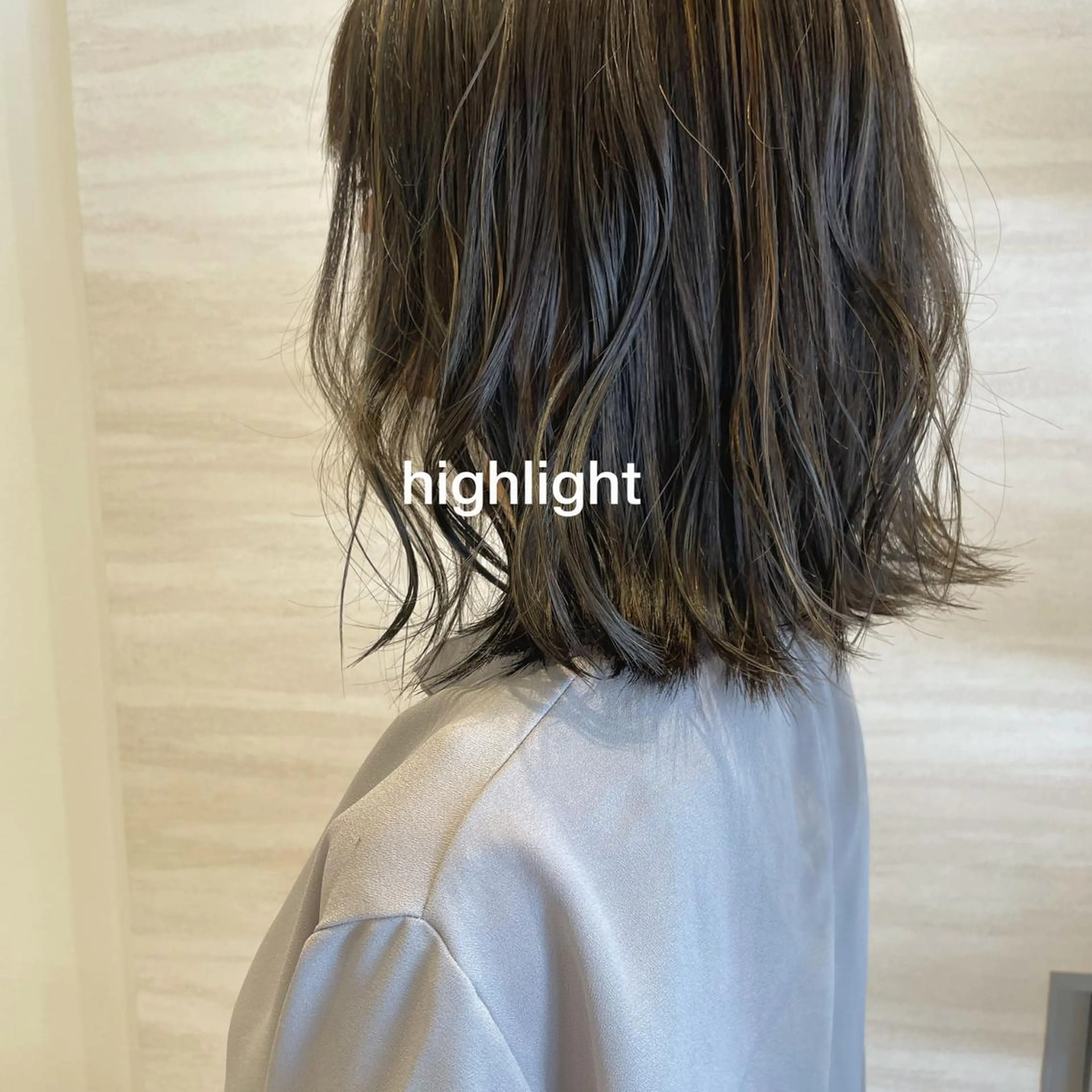 ミディアム カラー Chiho / 梅田 / ボブ/ パーマのヘアスタイル