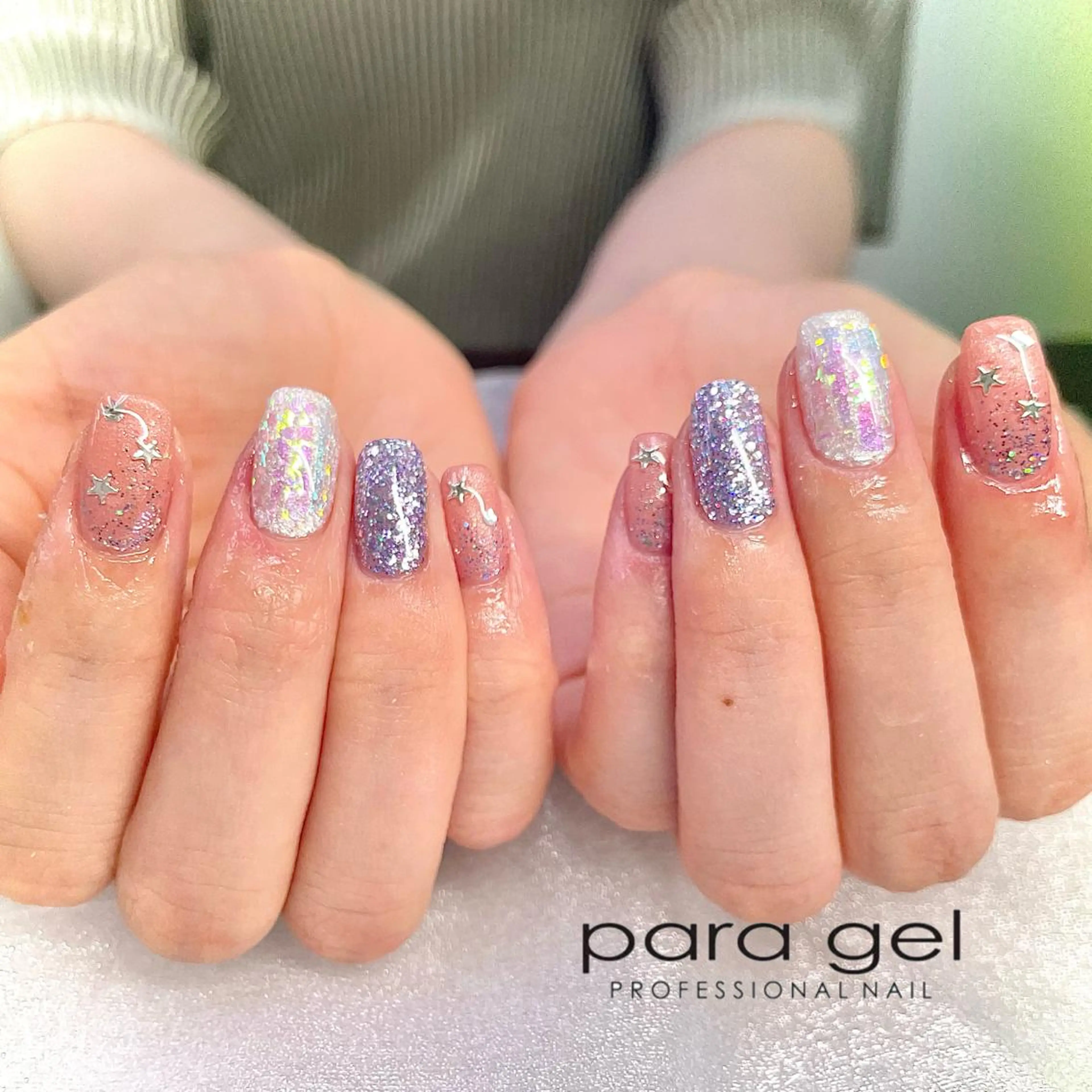 ネイル ジェルネイル パラジェル Bianca🎀 ONODERAのネイルデザイン