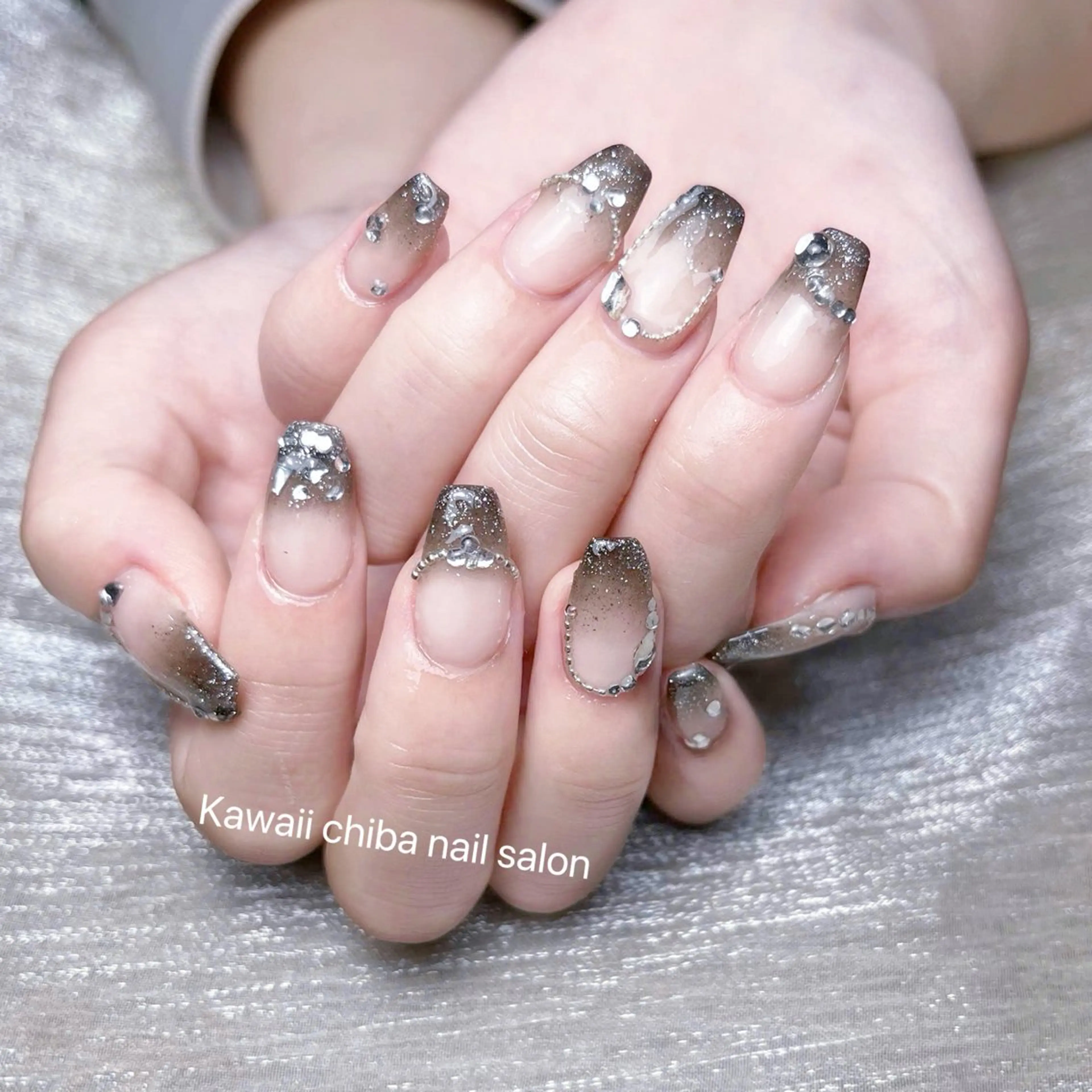 ネイル アートネイル クリアネイル ジェルネイル ハート 韓国ネイル Kawaii _Nailのネイルデザイン