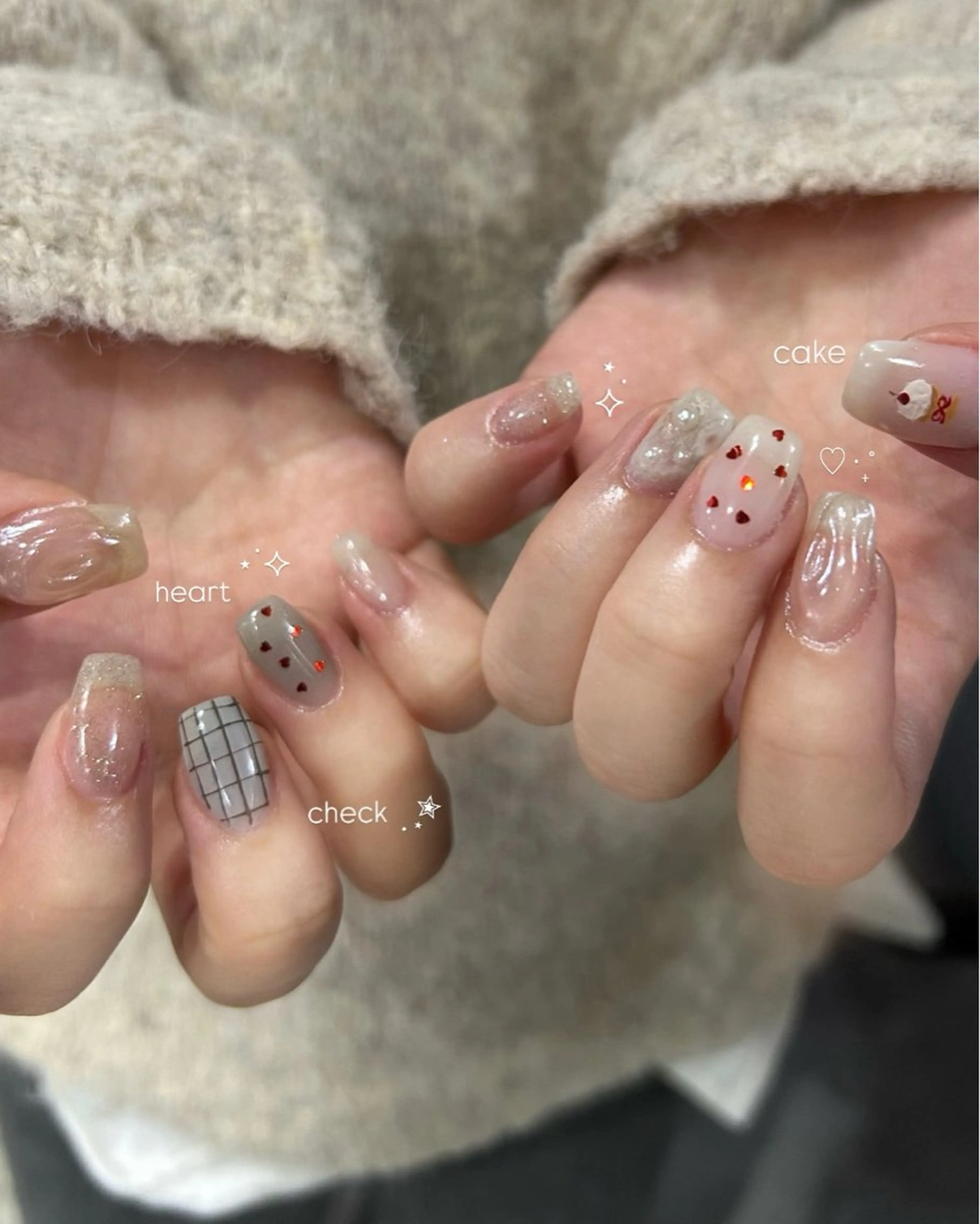 ネイル ハンドネイル フットネイル ASA nail / アート☀︎ニュアンスのネイルデザイン