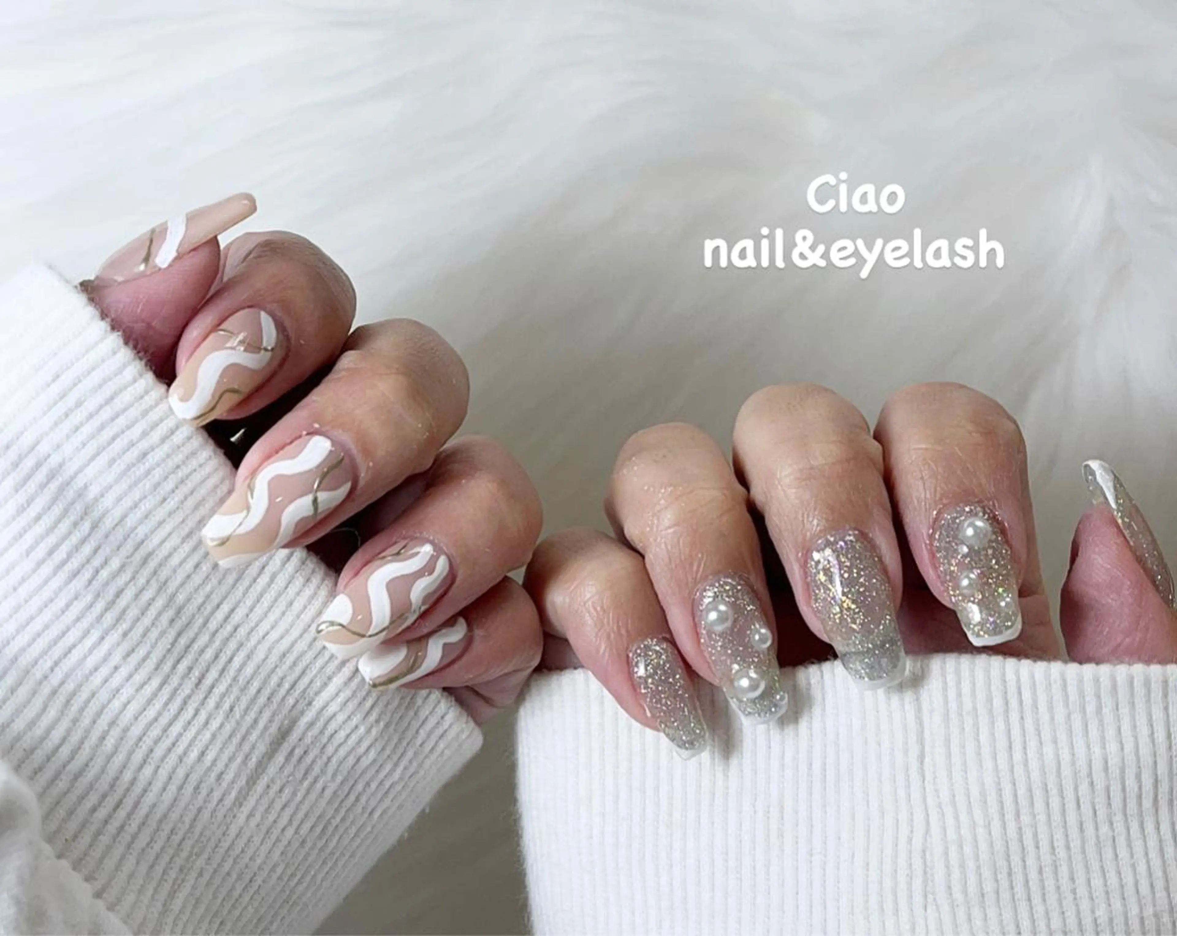 ネイル アートネイル ジェルネイル ニュアンスネイル 冬ネイル #Amin nail salonのネイルデザイン