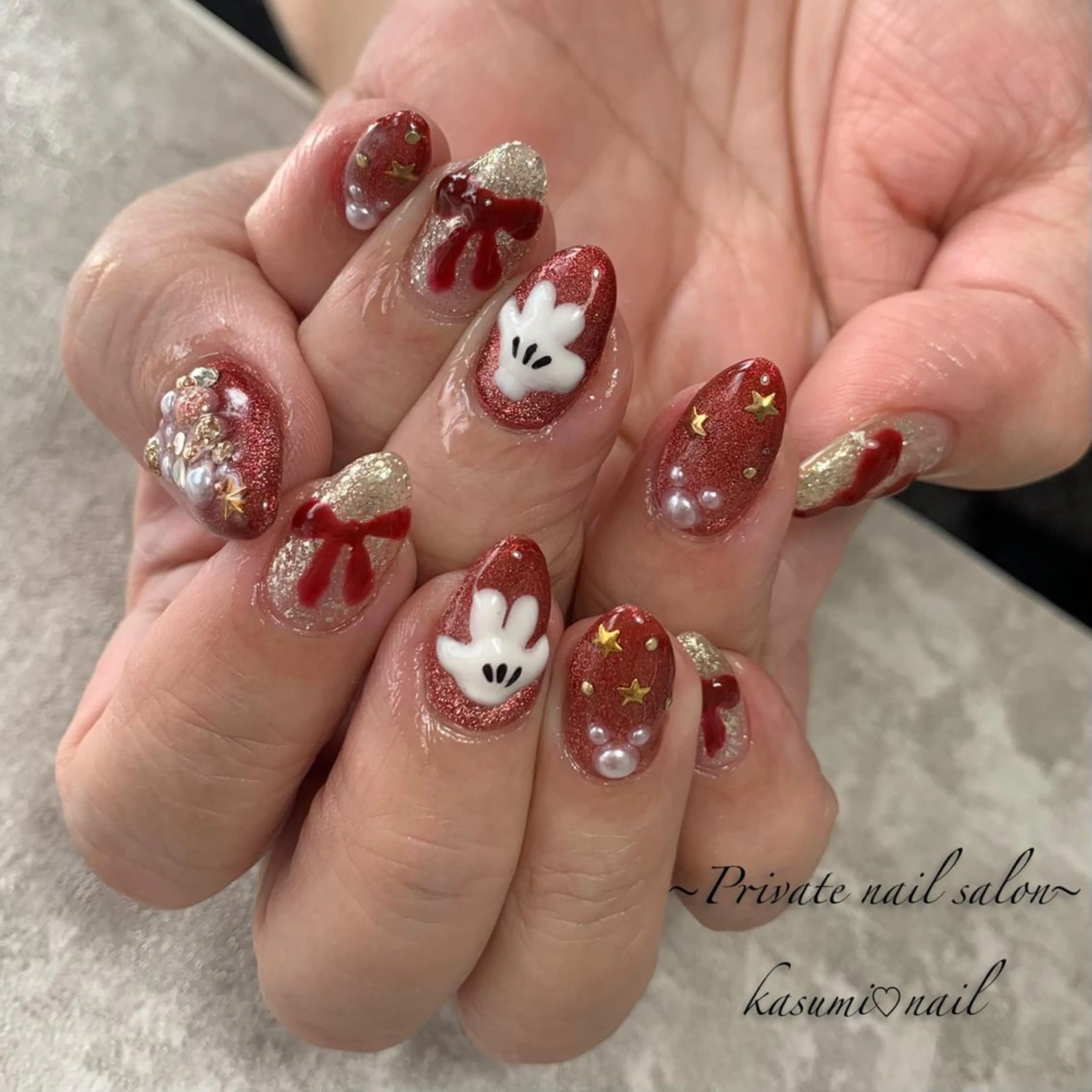 ネイル マグネットネイル ミラーネイル ニュアンスネイル 春ネイル KASUMI♡ Nailのネイルデザイン