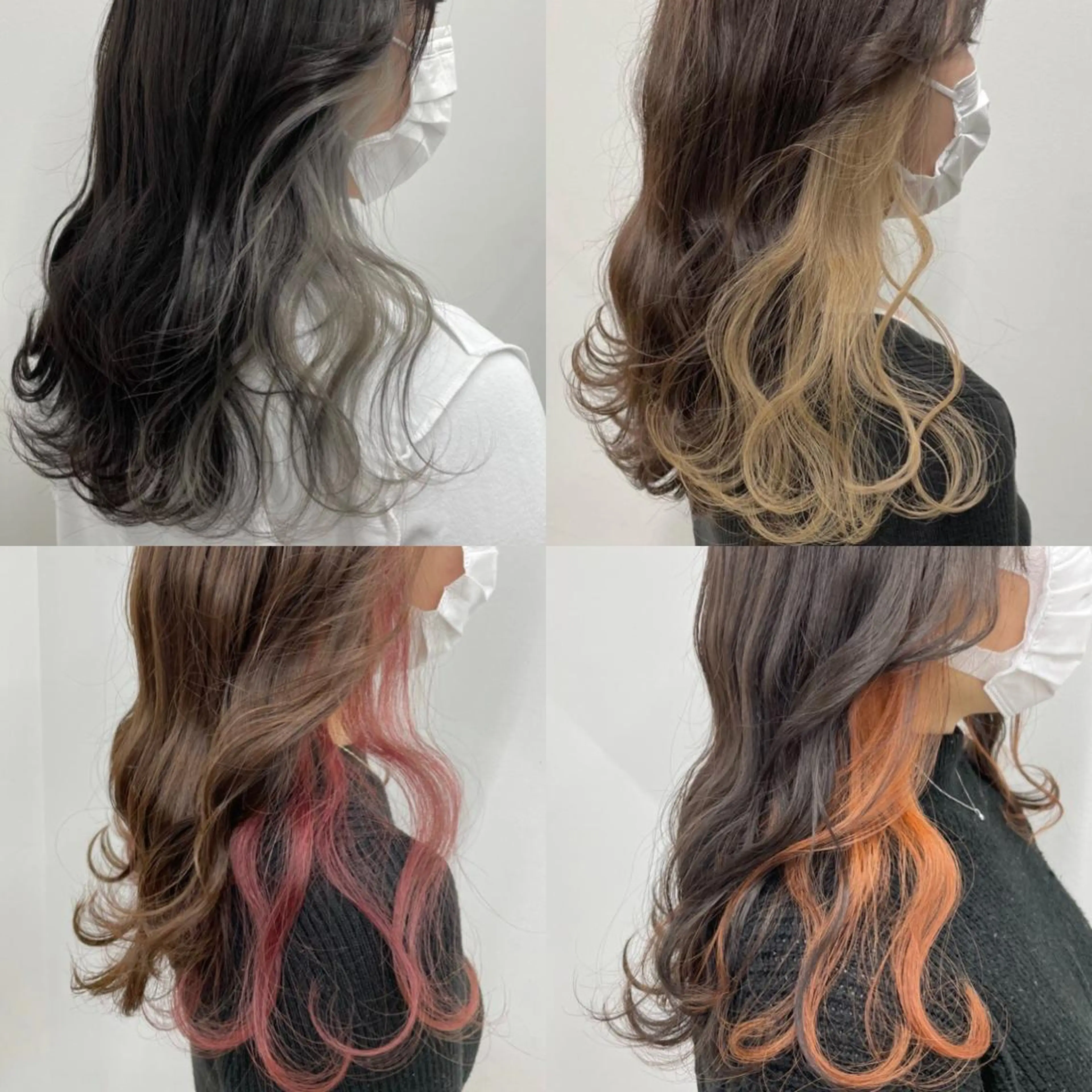 ミディアム カラー ヘアアレンジ 🦄インナーカラー 🦄貫井彩花のヘアスタイル