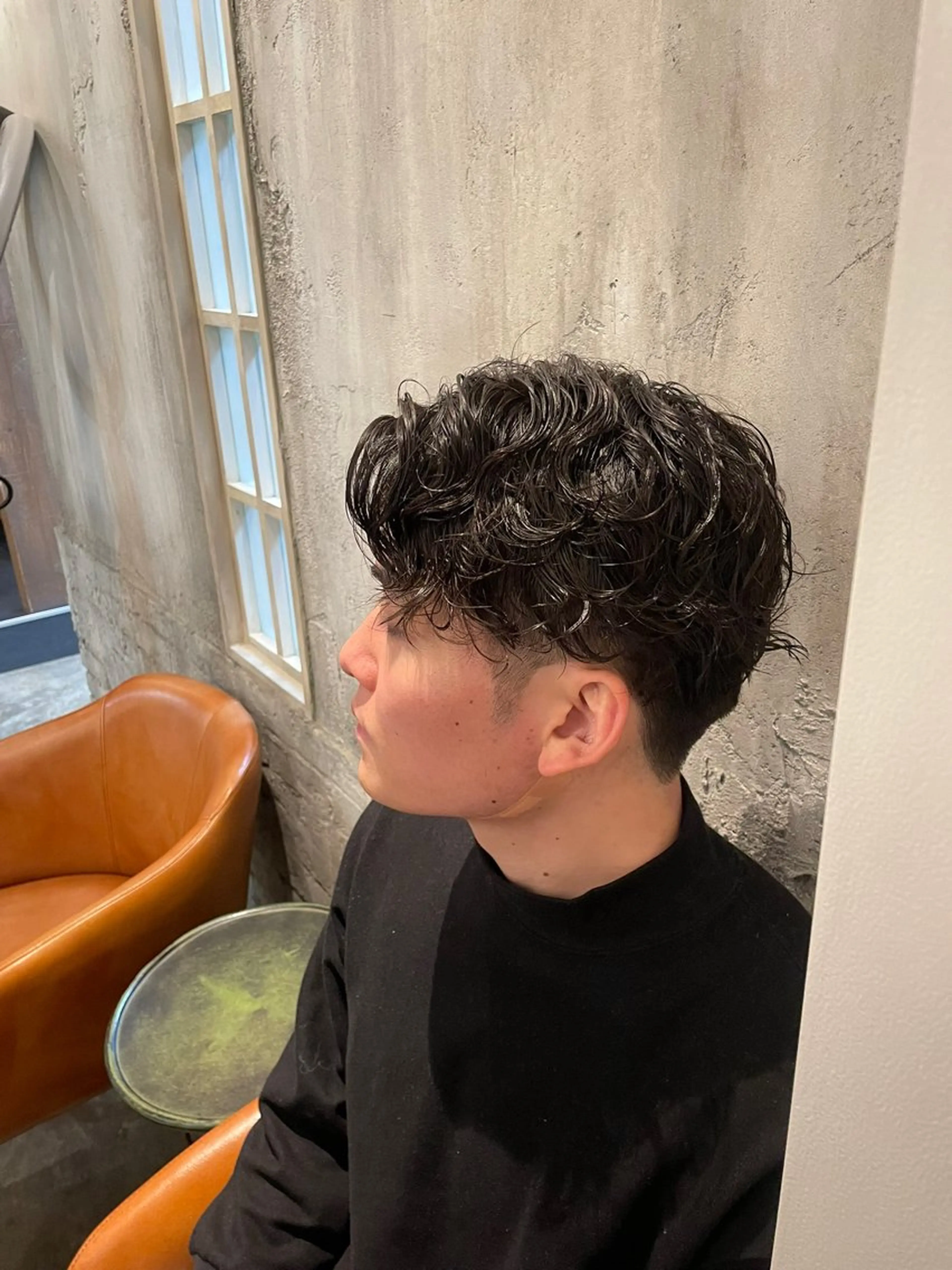 パーマ メンズ 梅本 春菜のヘアスタイル